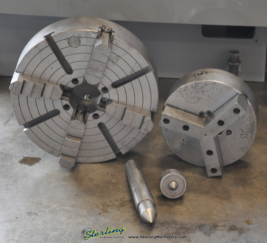 21'' x 54'' Used Lodge & Shipley Engine Lathe, Mdl. 2013 AVS, 3 & 4 Jaw Chuck, Tool Post, Live Center, General Electric Speed Variator, 10 H.P. #A1670-42