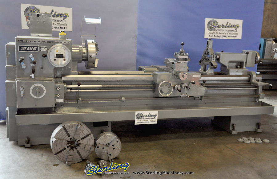 21'' x 54'' Used Lodge & Shipley Engine Lathe, Mdl. 2013 AVS, 3 & 4 Jaw Chuck, Tool Post, Live Center, General Electric Speed Variator, 10 H.P. #A1670-42