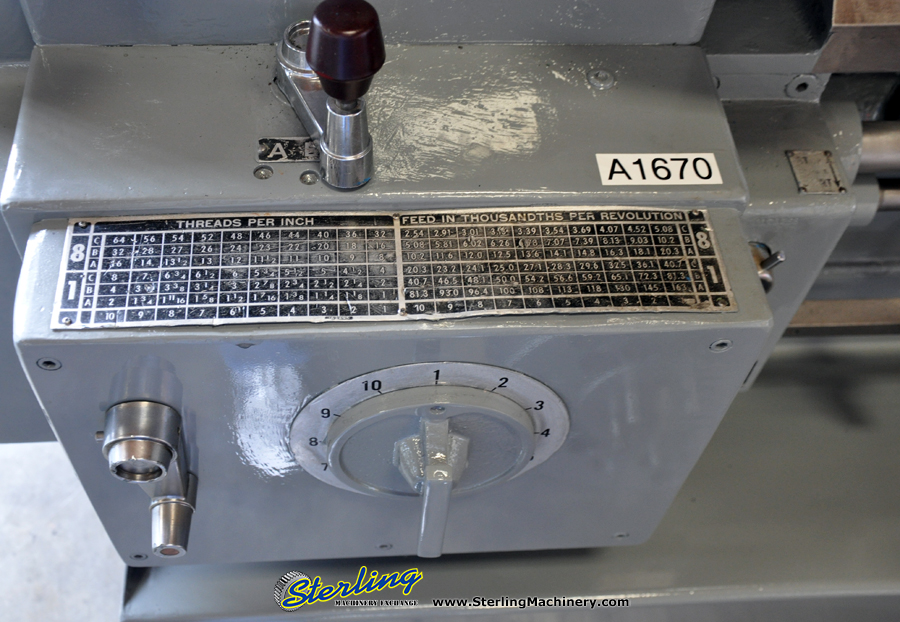 21'' x 54'' Used Lodge & Shipley Engine Lathe, Mdl. 2013 AVS, 3 & 4 Jaw Chuck, Tool Post, Live Center, General Electric Speed Variator, 10 H.P. #A1670-42