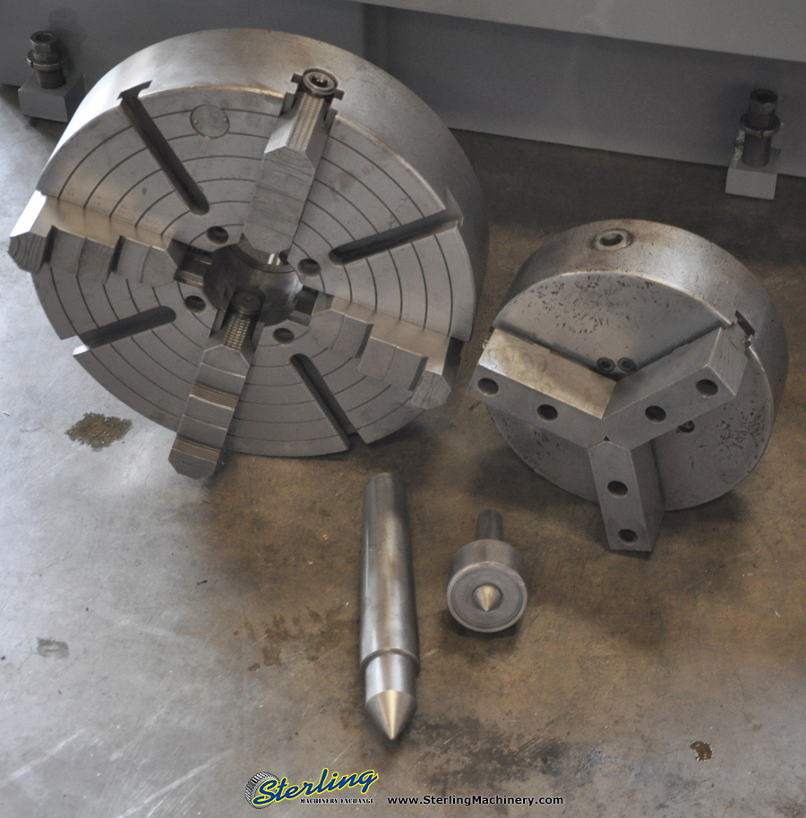 21'' x 54'' Used Lodge & Shipley Engine Lathe, Mdl. 2013 AVS, 3 & 4 Jaw Chuck, Tool Post, Live Center, General Electric Speed Variator, 10 H.P. #A1670-42