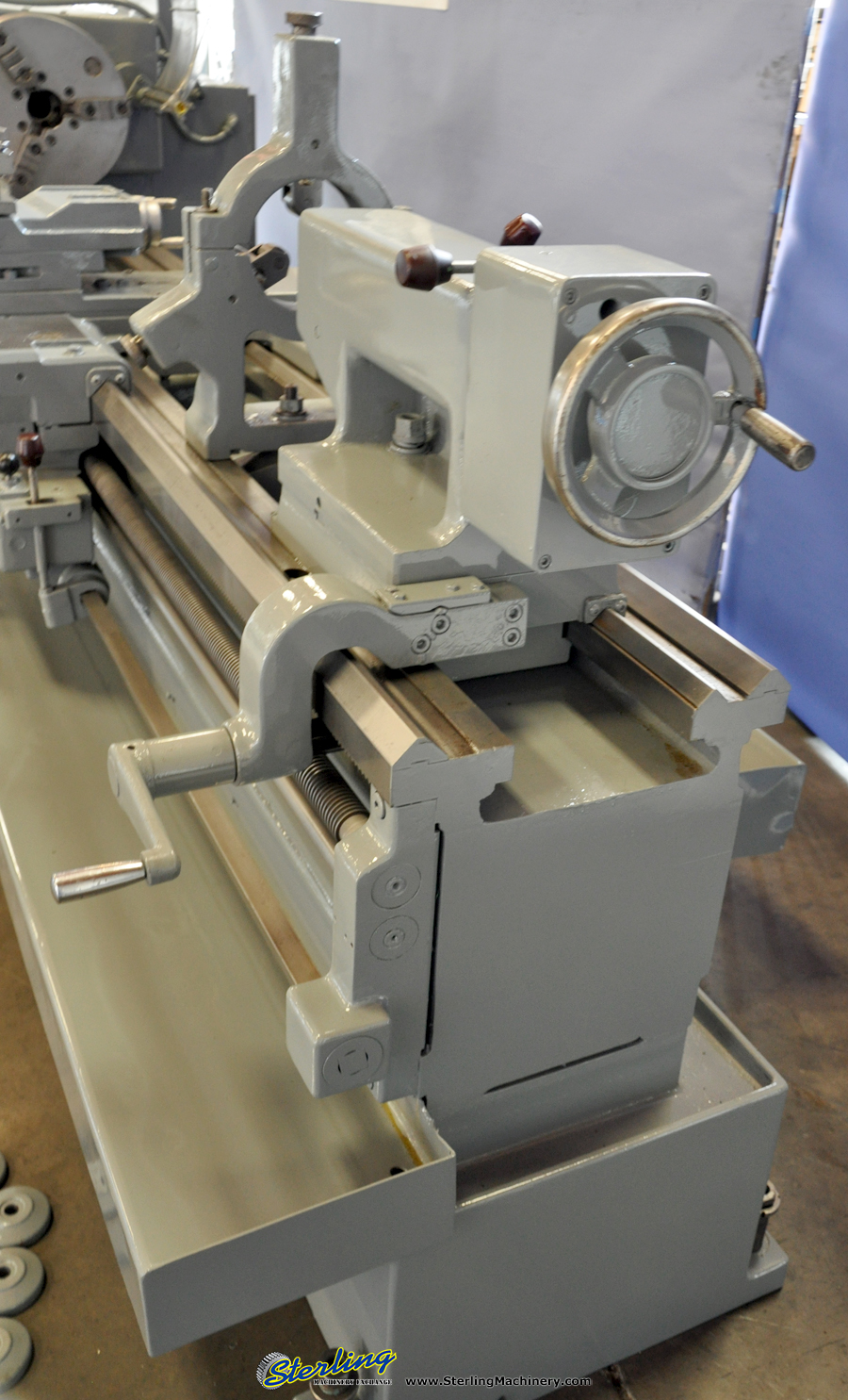 21'' x 54'' Used Lodge & Shipley Engine Lathe, Mdl. 2013 AVS, 3 & 4 Jaw Chuck, Tool Post, Live Center, General Electric Speed Variator, 10 H.P. #A1670-42