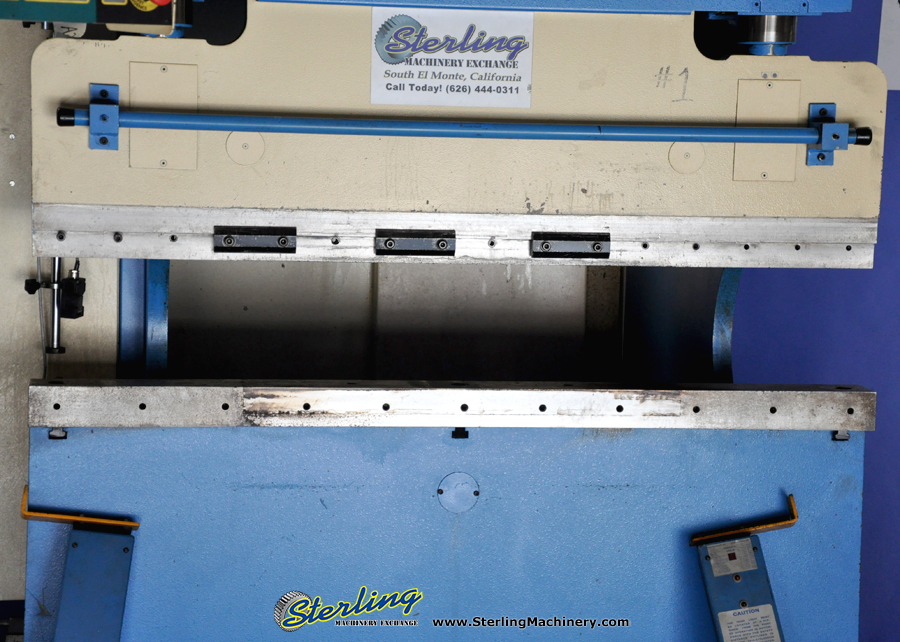 45 Ton x 5' Used Atlantic Hydraulic Press Brake, Mdl. HDE45-5, Tonnage Indicator, Light Curtains, Rear Safety Guard-52