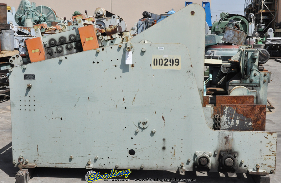 12,000 Lbs. x .135 x 20" Used Rowe Coil Cradle Straightener-53