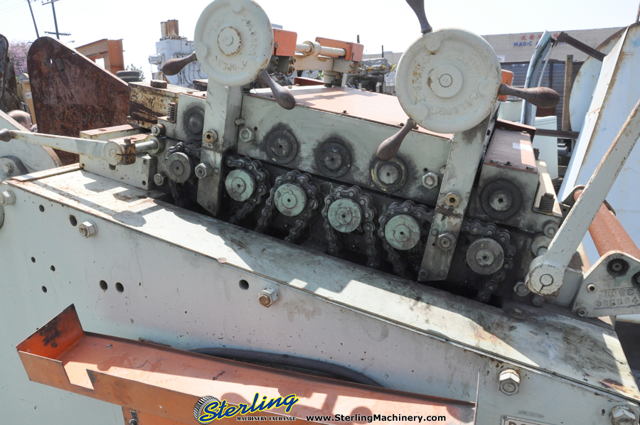 12,000 Lbs. x .135 x 20" Used Rowe Coil Cradle Straightener-53