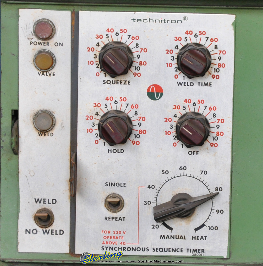 75 KVA x 18 Used Acme Rocker Arm Spot Welder W/ Technitron Controls-54