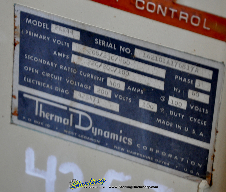 Used Thermal Dynamics Plasma Cutter, Mdl.-55