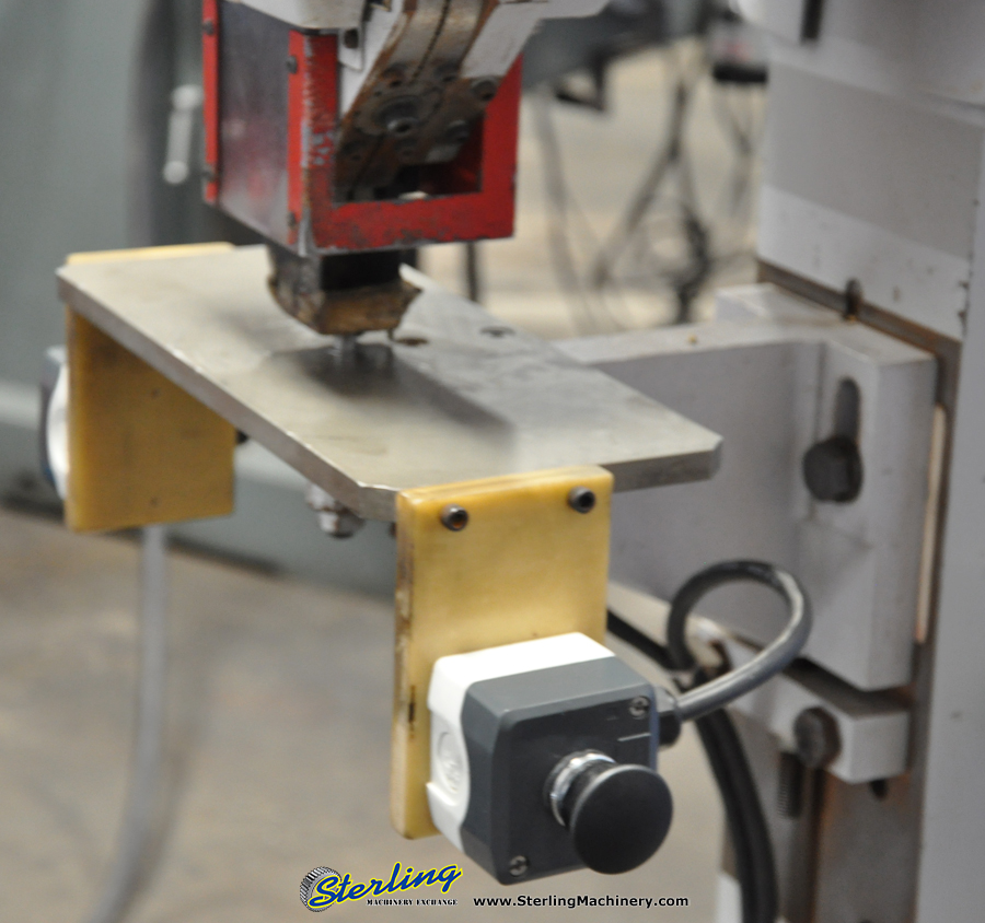 Used B & TR Rivet Machine, Mdl. HS20, Dual Palm Control, Foot Pedal, Hopper and Feeder-62