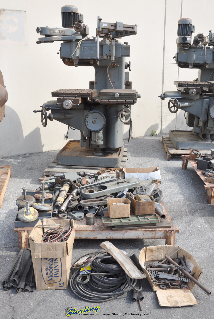 Used Deckel Pantograph Machine, Mdl. KF12, Pallet of Tooling and Extra Parts-71