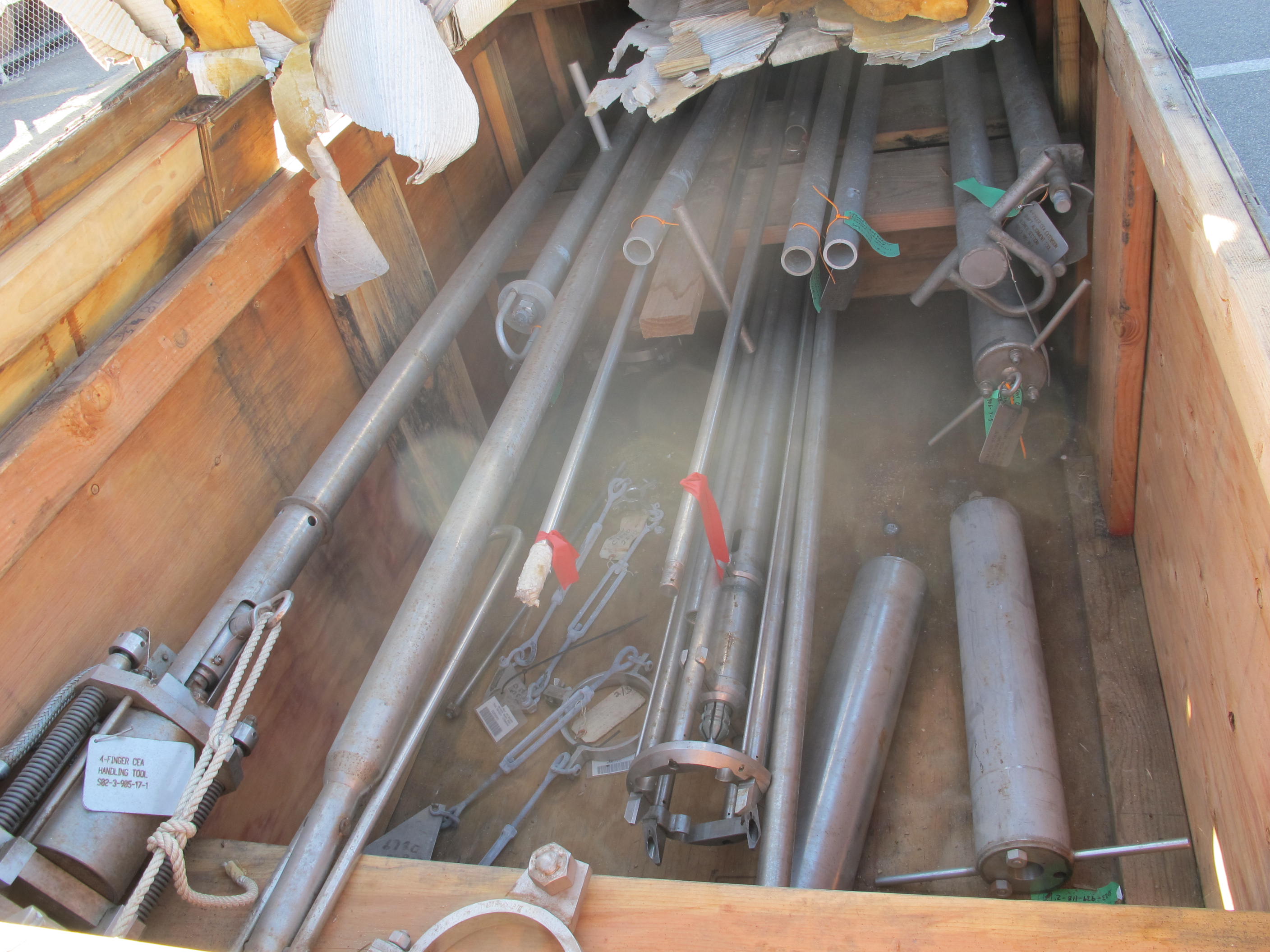 LOT (2) PALLETS ASSORTED STAINLESS STEEL PARTS (G-49 YARD) LOADING & HANDLING FEE $30-