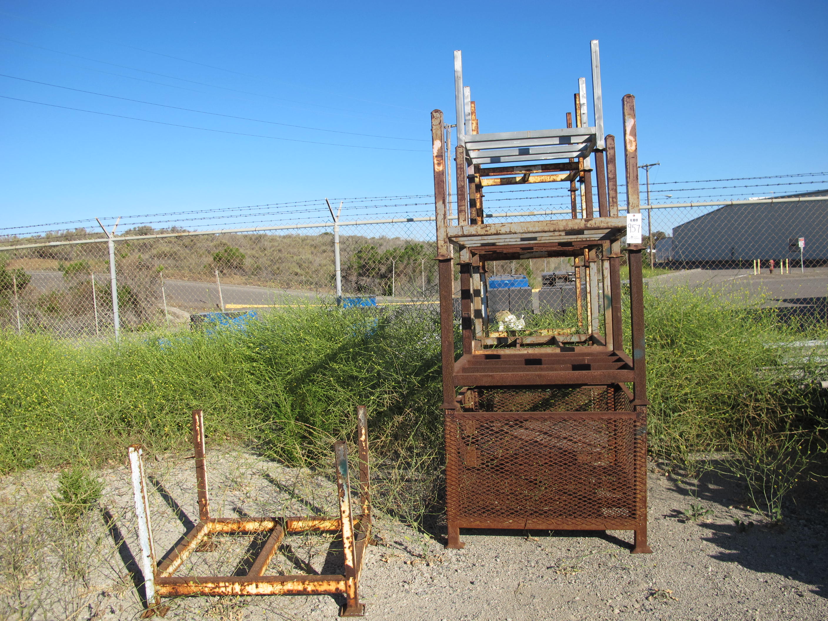 LOT HEAVY DUTY RACK W/ CONTENTS (WH LOT) LOADING & HANDLING FEE $50-