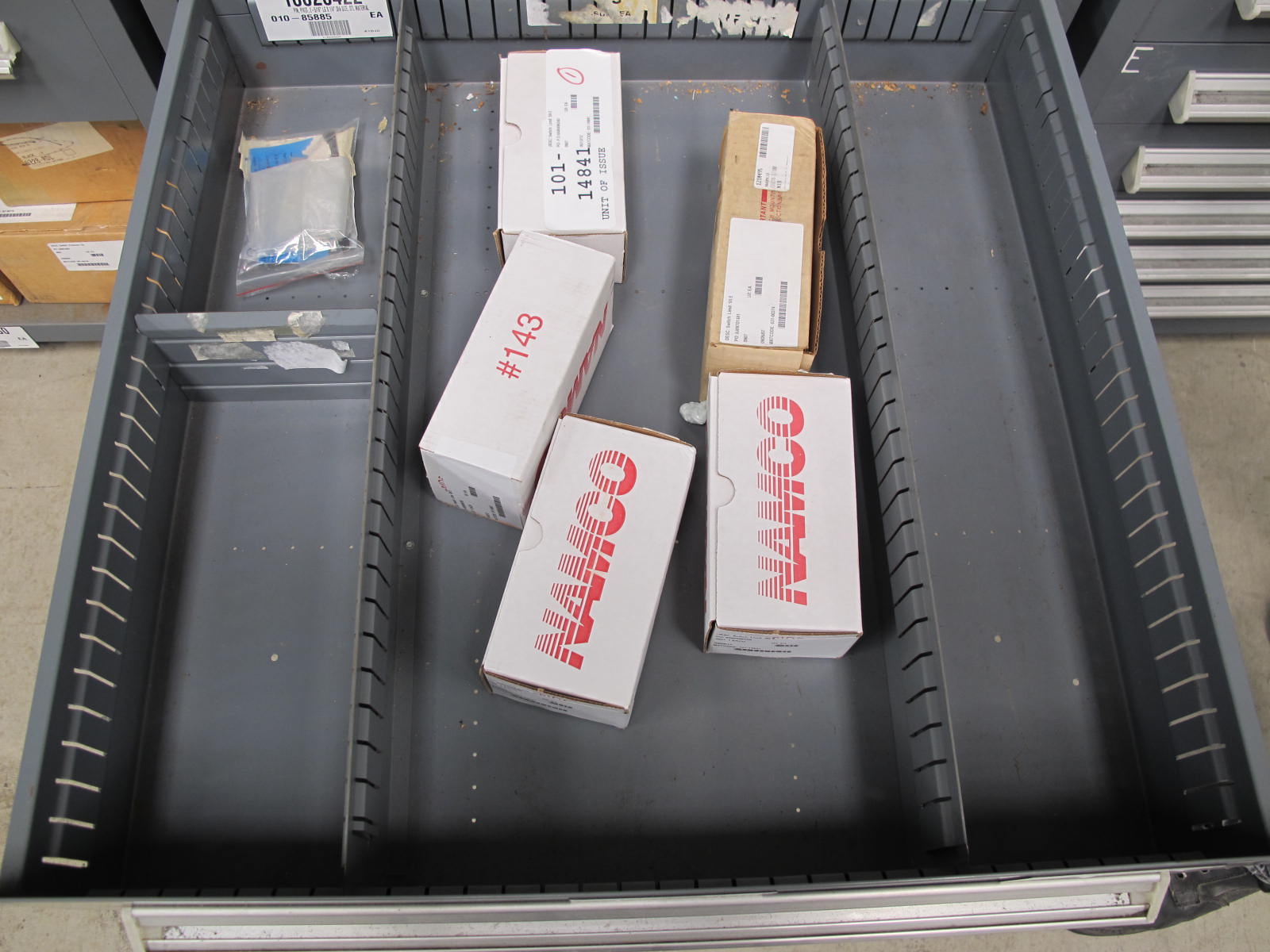 STANLEY VIDMAR CABINET, 8 DRAWER, TO INCLUDE: BRACKETS, SPACERS, FILTERS. LOCATED AT W-44. LOADING AND HANDLING FEE $25-352