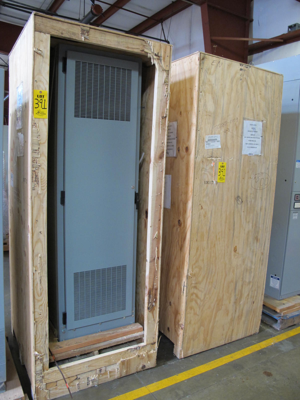 (2) FFCPD ANALYZER RACK CABINET ASSEMBLY. LOCATED AT W-50 . LOADING AND HANDLING FEE $25-391