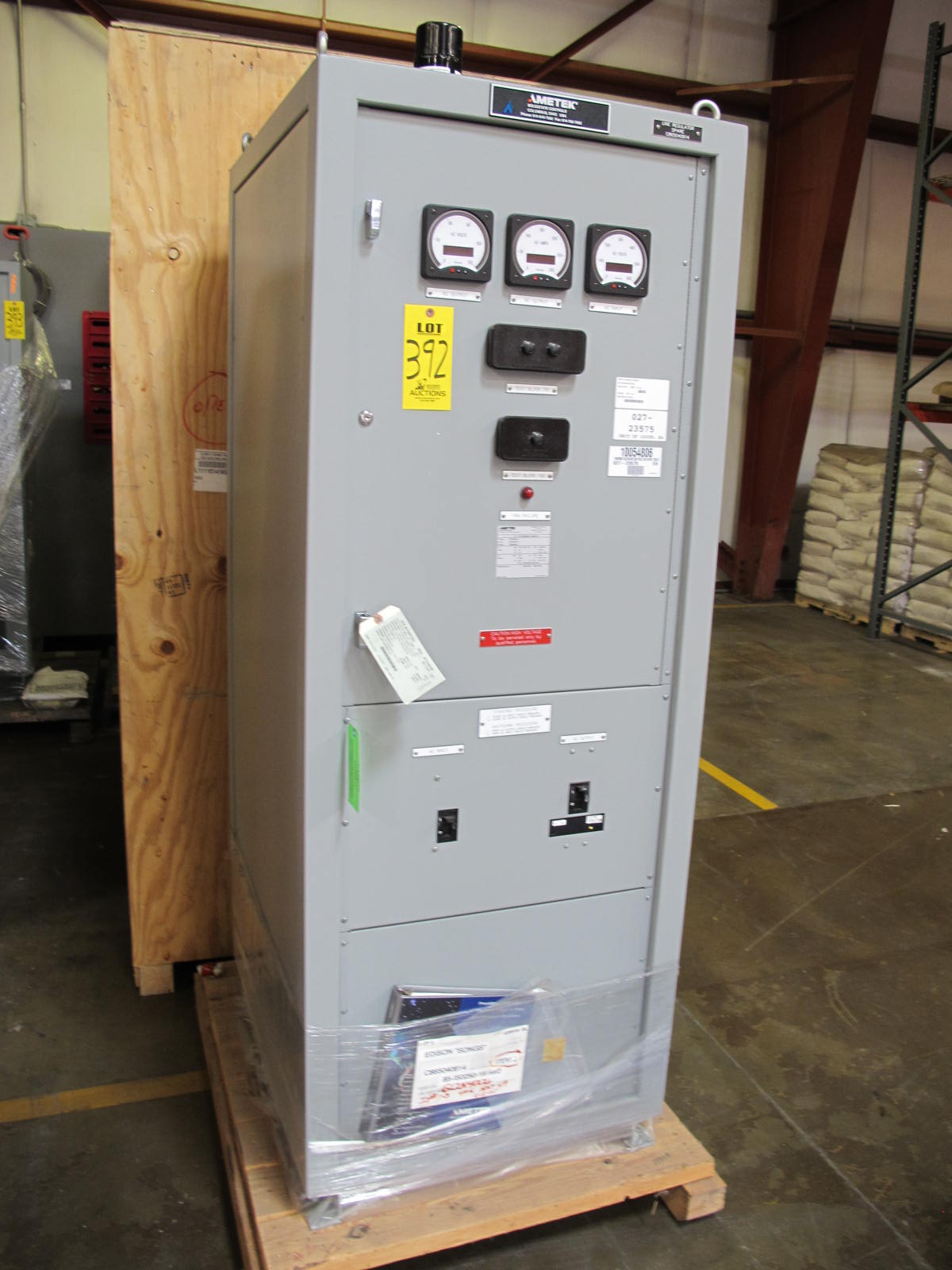 AMETEK TRANSFORMER, REGULATING KIND, SINGLE PHASE, 25 KVA, 480 INPUT, 120VAC OUTPUT VOLT RATING. ECP 020801575-14900-3 STYLE, SS INTERNALS TRIM, PILOT OPERATOR. WITH INCONBEL DISC SPRING ON MAIN VALVE. LOCATED AT W-50 . LOADING AND HANDLING FEE $25-392