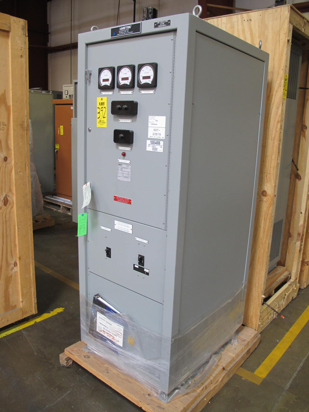 AMETEK TRANSFORMER, REGULATING KIND, SINGLE PHASE, 25 KVA, 480 INPUT, 120VAC OUTPUT VOLT RATING. ECP 020801575-14900-3 STYLE, SS INTERNALS TRIM, PILOT OPERATOR. WITH INCONBEL DISC SPRING ON MAIN VALVE. LOCATED AT W-50 . LOADING AND HANDLING FEE $25-392