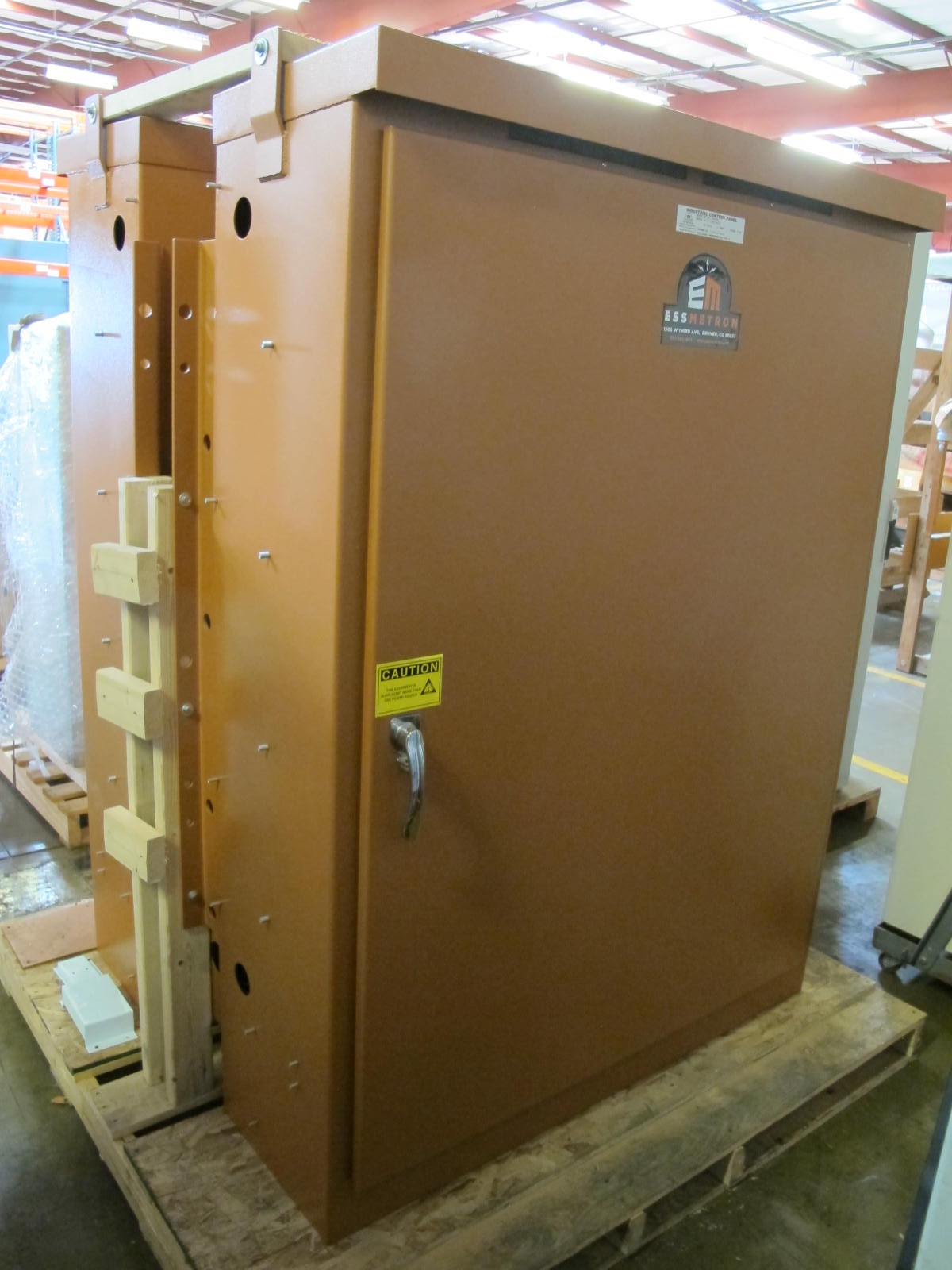 (2) ESSMETRON TRANSFORMER CONTROL CABINETS W/ PRIMARY HEATER AND CONTROL BREAKERS. LOCATED AT W-50 . LOADING AND HANDLING FEE $25-397