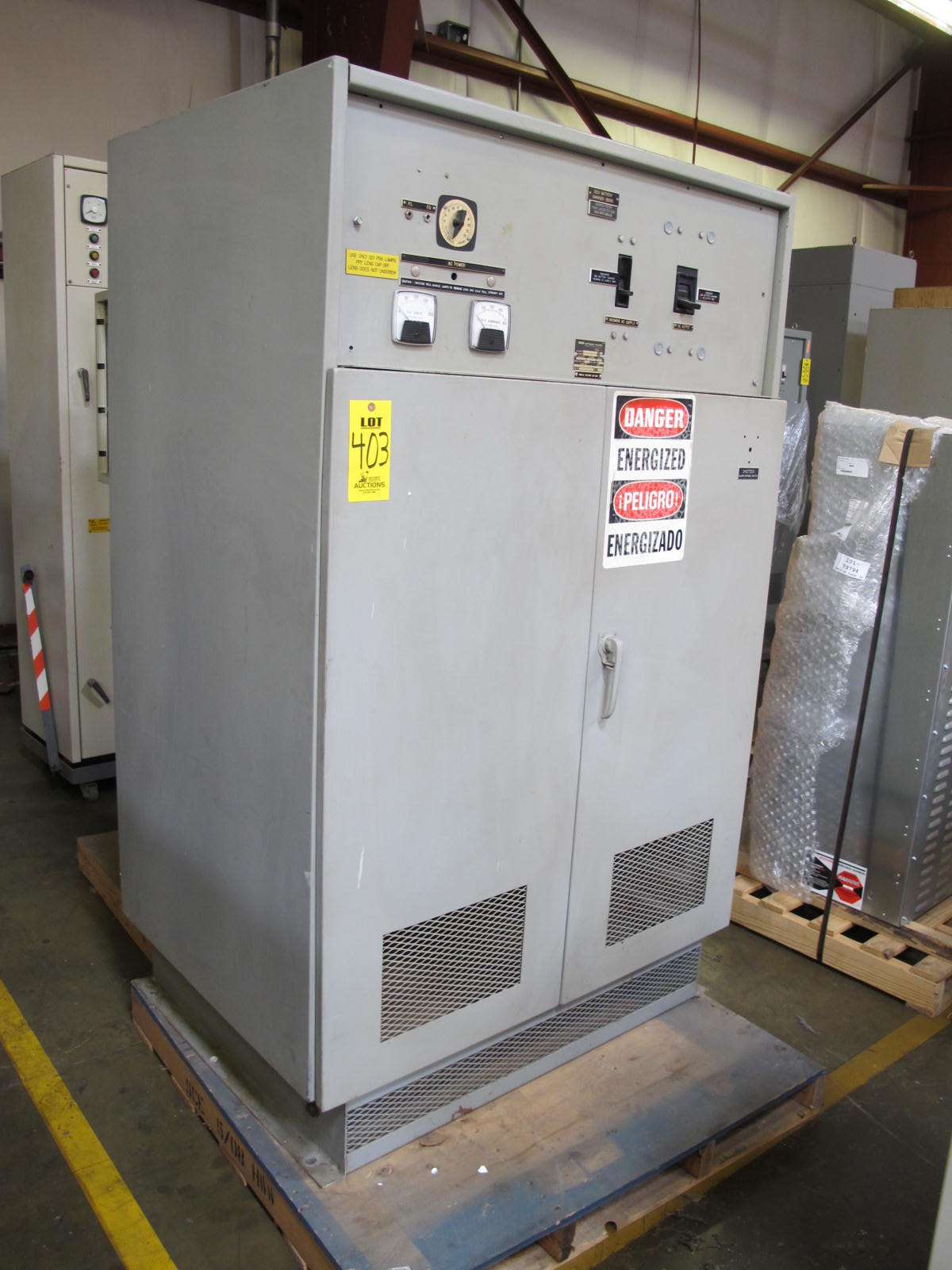 C&D BATTERIES, POWER CONTROL FOR TRAINING PURPOSES. LOCATED AT W-50 . LOADING AND HANDLING FEE $25-403