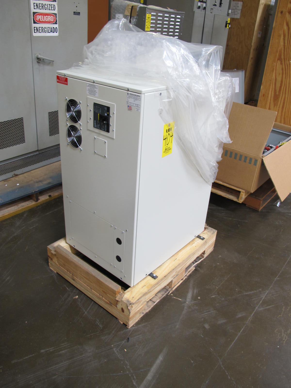 CONTROLLED POWER COMPANY, MODEL # 8DLX-30K-7-A, TRANSFORMER, CONTROL POWER TYPE, INPUT=38 AMPS, OUTPUT=83 AMP, 480-208/120 VOLT RATING, 3 PHASE, 30 KVA. REF AR 010300502. LOCATED AT W-50 . LOADING AND HANDLING FEE $25-404