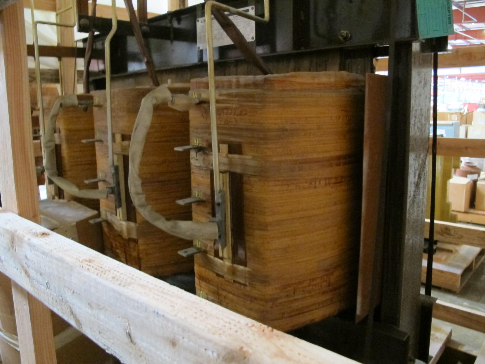 BROWN BOVERI, TRANSFORMER, 1500 KVA, 4160-480 VOLT RATING. DRY, 150 DEGREE C RISE DELTA DELTA SEC UNIT SUB HV ON RIGHT, FOR 480 VOLT LOAD CENTERS. LOCATED AT W-50 . LOADING AND HANDLING FEE $25-408