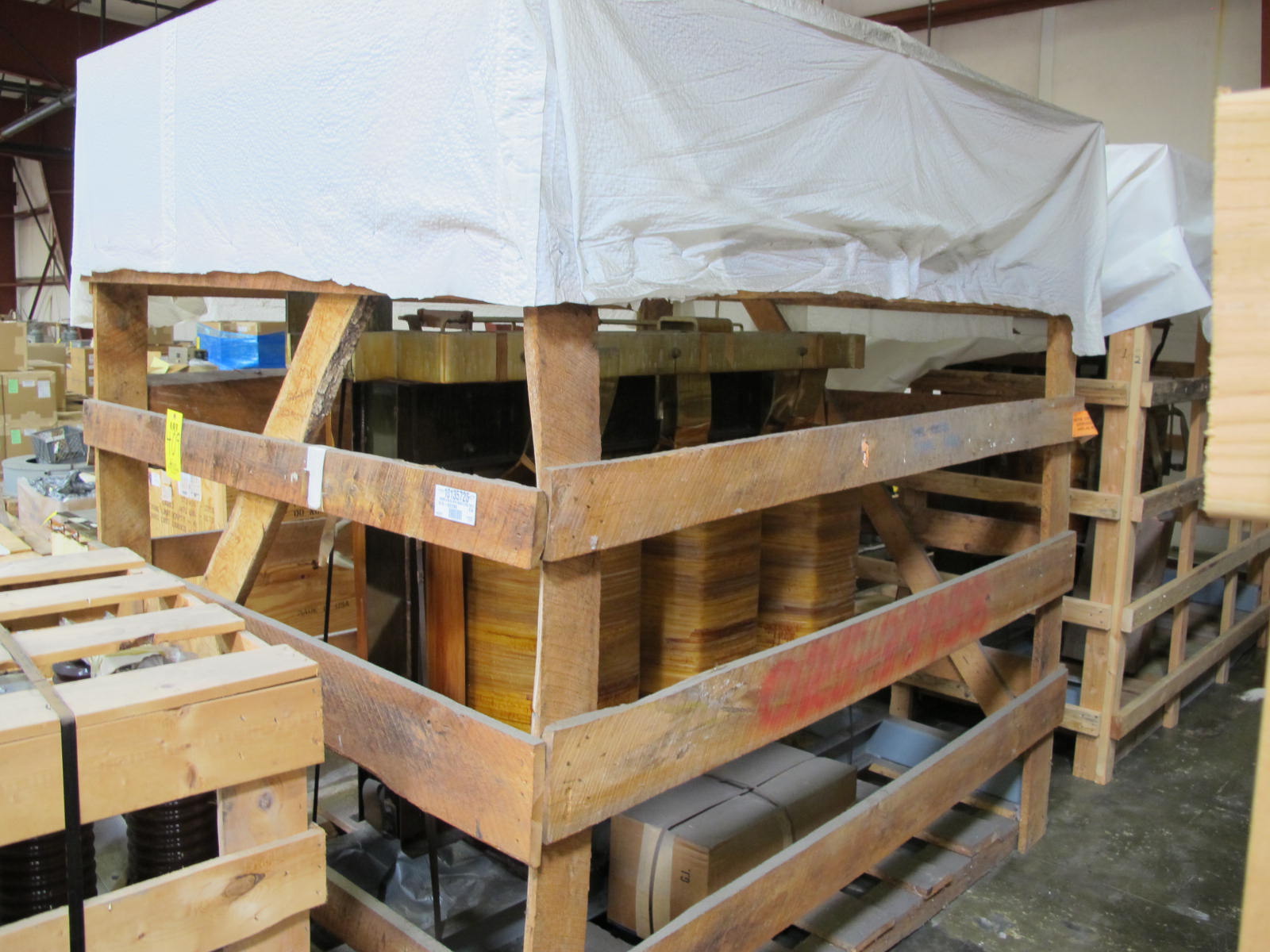 BROWN BOVERI, TRANSFORMER, 1500 KVA, 4160-480 VOLT RATING. DRY, 150 DEGREE C RISE DELTA DELTA SEC UNIT SUB HV ON RIGHT, FOR 480 VOLT LOAD CENTERS. LOCATED AT W-50 . LOADING AND HANDLING FEE $25-409