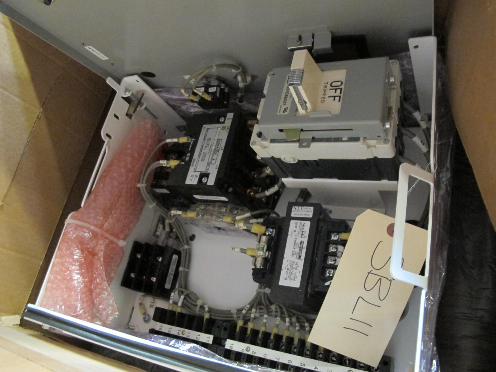 (12) NLI STARTERS, ELECTRIC MOTOR TYPE, MCC BUCKET KIND, 18"H X 14"W SIZE, 2 NEMA SIZE. COMPLETE WITH DOOR. INCLUDES THE FOLLOWING COMPONENTS: > NEMA SIZE 2 FULL VOLTAGE NON-REVERSING STARTER   (8536SD03V02BSX2222), WITH BIMETALLIC OVERLOAD   RELAY (INCLUDES THREEHEATERS) > 4NO <(>&<)> 4NC AUXILIARY CONTACTS > 50A MAGNETIC ONLY CIRCUIT BREAKER (HMCP050K2C) > 200VA CURRENT POTENTIAL. LOCATED AT W-50. LOADING AND HANDLING FEE $25-433