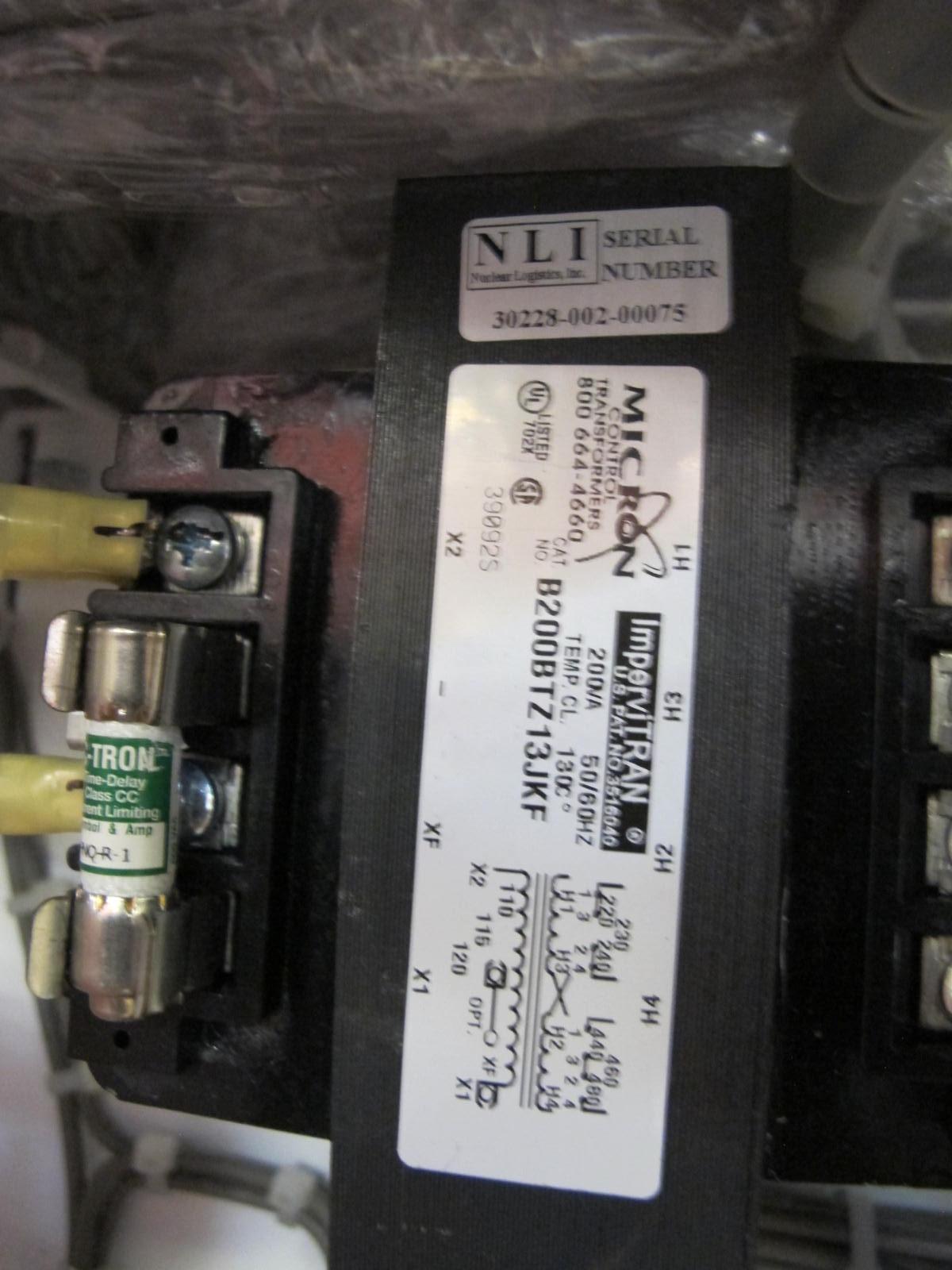 LOT TO INCLUDE NLI STARTERS: (4) STARTER, ELECTRIC MOTOR TYPE, MCC BUCKET KIND, 18"H X 14"W SIZE, 1 NEMA SIZE. Complete with door. INCLUDES THE FOLLOWING COMPONENTS: > NEMA SIZE 1 FULL VOLTAGE REVERSING STARTER, WITH   BIMETALLIC OVERLOAD RELAY (INCLUDES THREE HEATERS) > 4NO <(>&<)> 4NCAUXILIARY CONTACTS > 7A MAGNETIC ONLY CIRCUIT BREAKER (HMP007C0C) > 200VA CURRENT POTENTIAL TRANSFORMER, (1). LOCATED AT W-50 . LOADING AND HANDLING FEE $25-446