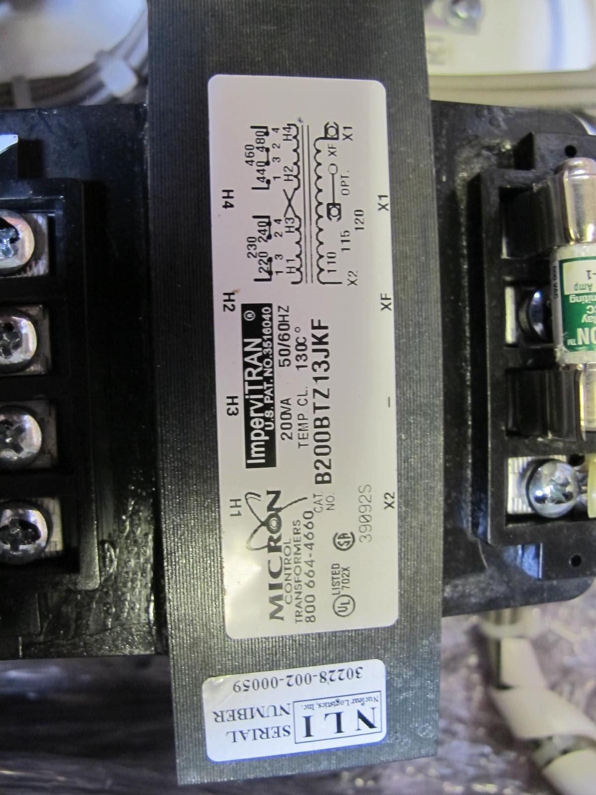 (8) NLI STARTERS, ELECTRIC MOTOR TYPE, MCC BUCKET KIND, 18"H X 14"W SIZE, 1 NEMA SIZE. COMPLETE WITH DOOR. INCLUDES THE FOLLOWING COMPONENTS: > NEMA SIZE 1 FULL VOLTAGE NON-REVERSING STARTER,   WITH BIMETALLIC OVERLOAD RELAY (INCLUDES THREE   HEATERS) > 2NO <(>&<)> 2NC AUXILIARY CONTACTS > 30A MAGNETIC ONLY CIRCUIT BREAKER > 200VA CURRENT POTENTIAL TRANSFORMER > 18 POINT TERMINAL BLOCK DWG. LOCATED AT W-50 . LOADING AND HANDLING FEE $25-450