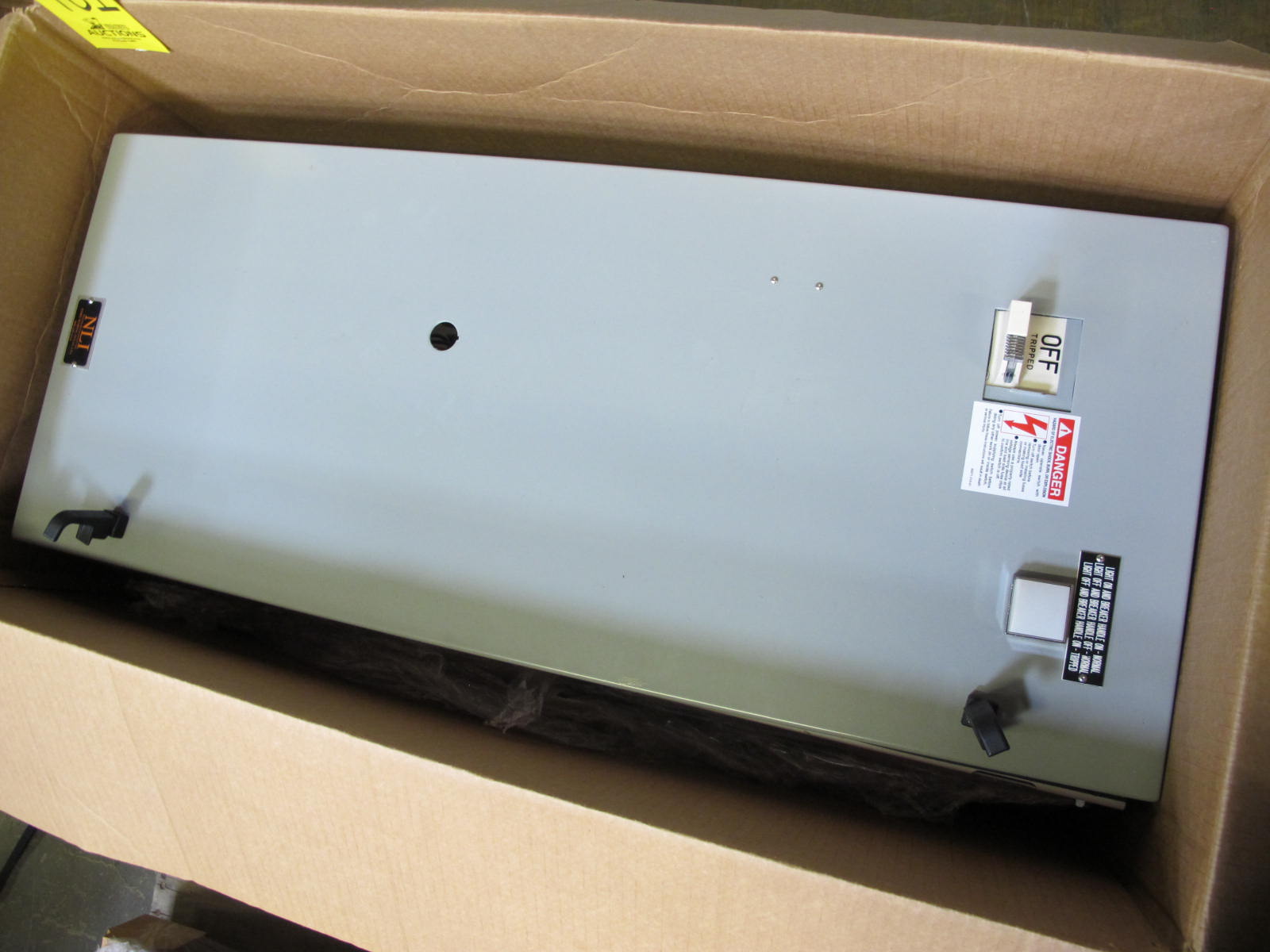 NLI STARTER, ELECTRIC MOTOR TYPE, MCC BUCKET KIND, 36"H X 14"W SIZE, 3 NEMA SIZE. COMPLETE WITH DOOR. INCLUDES THE FOLLOWING COMPONENTS: > NEMA SIZE 3 FULL VOLTAGE NON-REVERSING STARTER,   WITH BIMETALLIC OVERLOAD RELAY (INCLUDES THREE   HEATERS) > 4NO <(>&<)> 4NC AUXILIARY CONTACTS > 100A MAGNETIC ONLY CIRCUIT BREAKER > 300VA CURRENT POTENTIAL TRANSFORMER > TWO 2500 OHM 25W ADJUSTABLE. LOCATED AT W-50 . LOADING AND HANDLING FEE $25-461