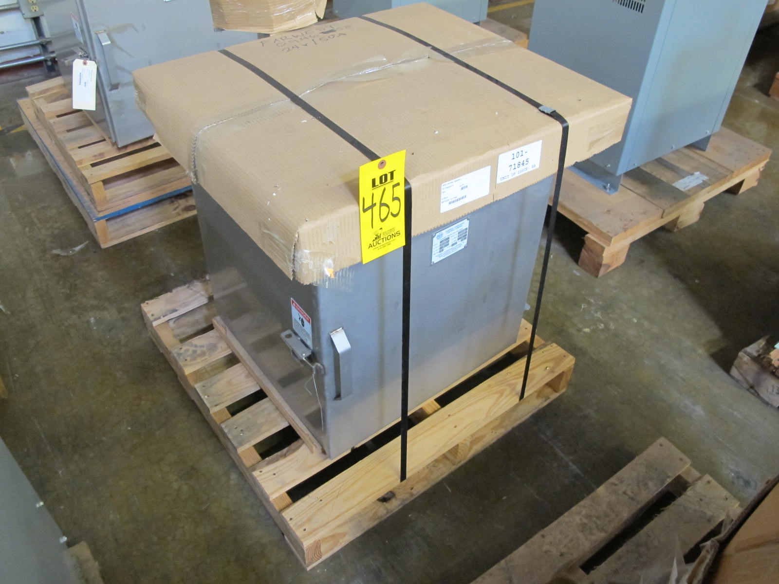 FARWEST CORROSION CONTROL COMPANY, RECTIFIER, CATHODIC KIND, PROTECTION OTHER, 50 AMP, 24 VOLT. FOR CATHODIC PROTECTION SYSTEM AIR COOLED, 230/460 VAC, AC/DC LIGHTNING PROTECTION, S/S CASE INCLUDES CUSTOMER INTERRUPTER CIRCUIT W/HYBRID DIODE/SCR STACK FRONT PANEL TERMINAL BLOCK 100 WATT HEATER WITH BKR.<(>&<)> THERMO DUAL DC CIRCUIT BREAKERS S/S CABINET.. LOCATED AT W-50 . LOADING AND HANDLING FEE $25-465