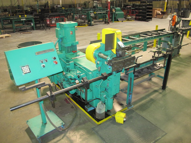 PINES VERTICAL TUBE BENDER, MODEL 5T, BENDING CAPACITY: 1" X .065", 5/8" ROUND BAR, 100 DEGREES MAX. ANGLE, DIGITAL DIAL-A-BEND CONTROL, S/N 34592-10