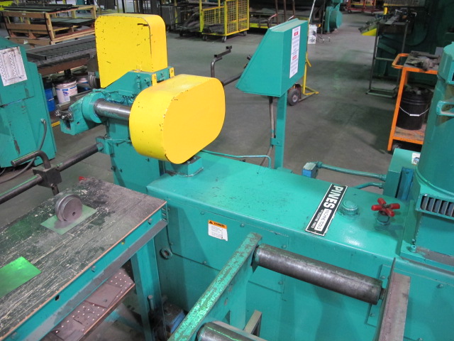 PINES VERTICAL TUBE BENDER, MODEL 5T, BENDING CAPACITY: 1" X .065", 5/8" ROUND BAR, 100 DEGREES MAX. ANGLE, DIGITAL DIAL-A-BEND CONTROL, S/N 34592-10