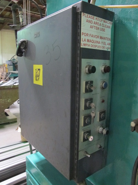 AIDA PUNCH PRESS, MODEL PP-XGC-75SU, OBS  75 TON, 19î X 37î BOLSTER, 160 SPM, 21î X 15î SLIDE, 12î SHUT HEIGHT, DUAL PALM BUTTONS S/N C-75-250-14