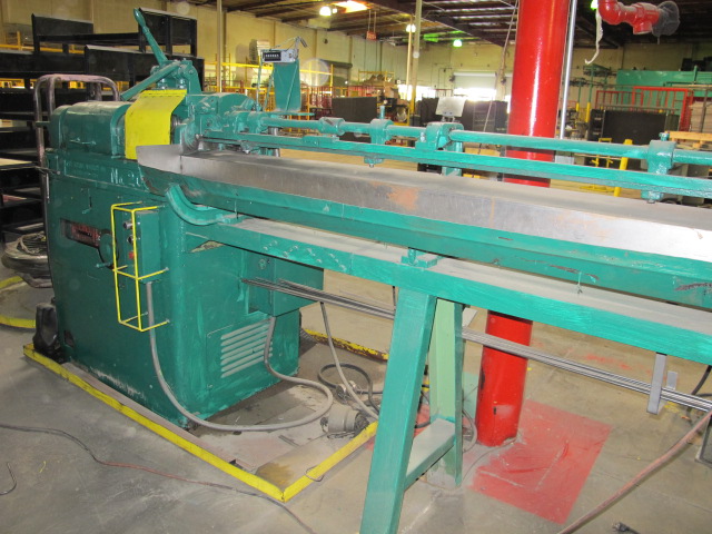 LEWIS WIRE STRAIGHTENER AND CUT OFF, MODEL 2CV, AUTOMATIC, TWO PLANE, CUT-OFF, PAYOFF REELS, MEASURE RACK 150î, S/N N/A-22