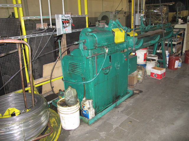 LEWIS WIRE STRAIGHTENER AND CUT OFF, AUTOMATIC, TWO PLANE, CUT-OFF, PAYOFF REELS, MEASURE RACK 45î, S/N N/A-24