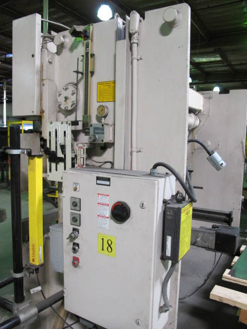 WYSONG HYDRAULIC PRESS BRAKE, MODEL MT18-104, 10' X 60 TON CAPACITY, 6î STROKE, 9î ADJUSTMENT, 15î DIE SPACE, AUTOGAGE G24 BACKGAUGE, DUAL PALM CONTROL ON PEDESTAL STAND, ELECTRIC FOOT PEDAL,  STI MINI SAFE MS4400 SERIES LIGHT SAFETY CURTAINS, S/N MTH60-120-3