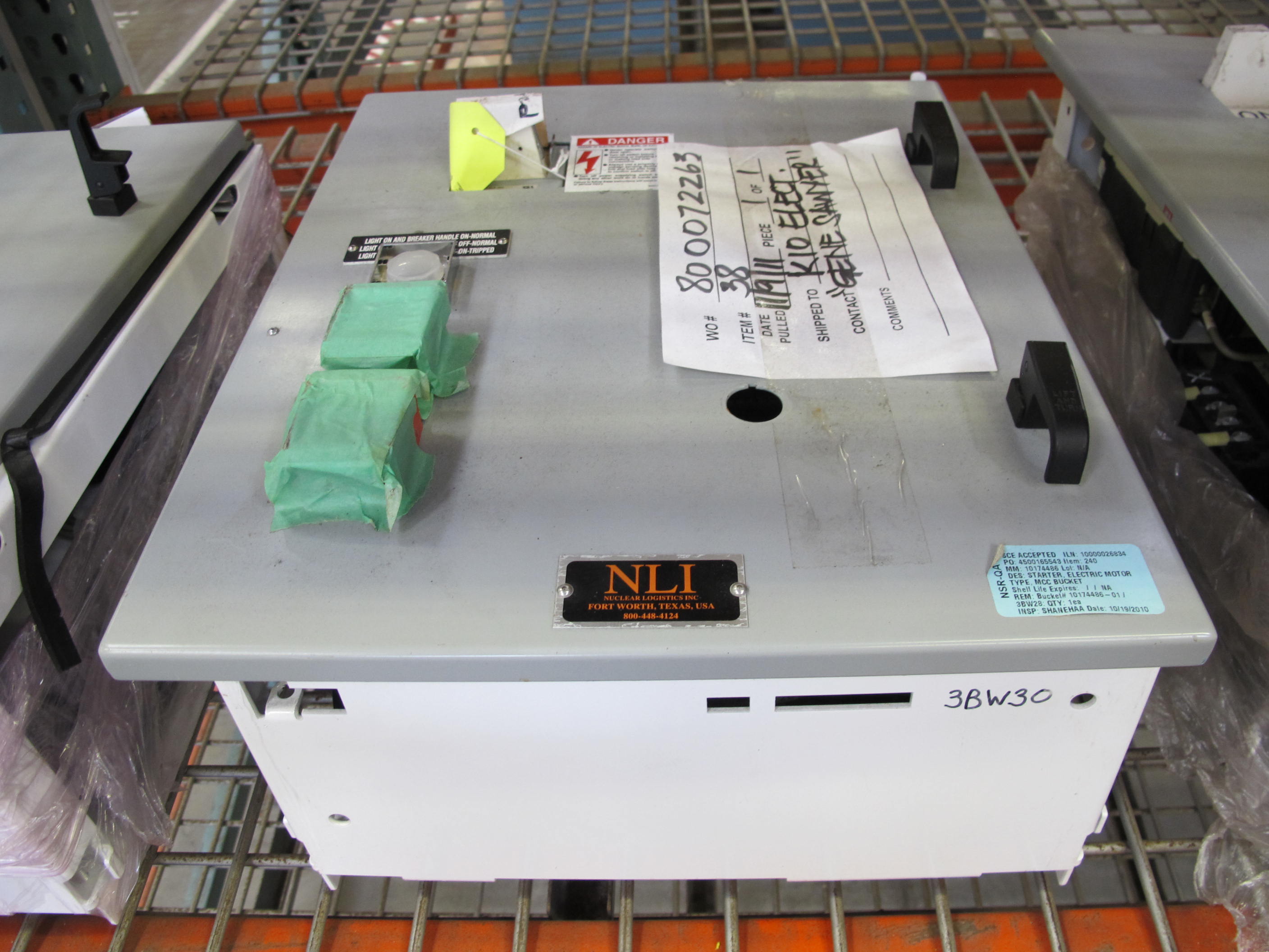 (6) NLI ELECTRIC MOTOR STARTERS, WITH SQUARE-D AND MICRON PARTS. LOADING & HANDLING $15-1467