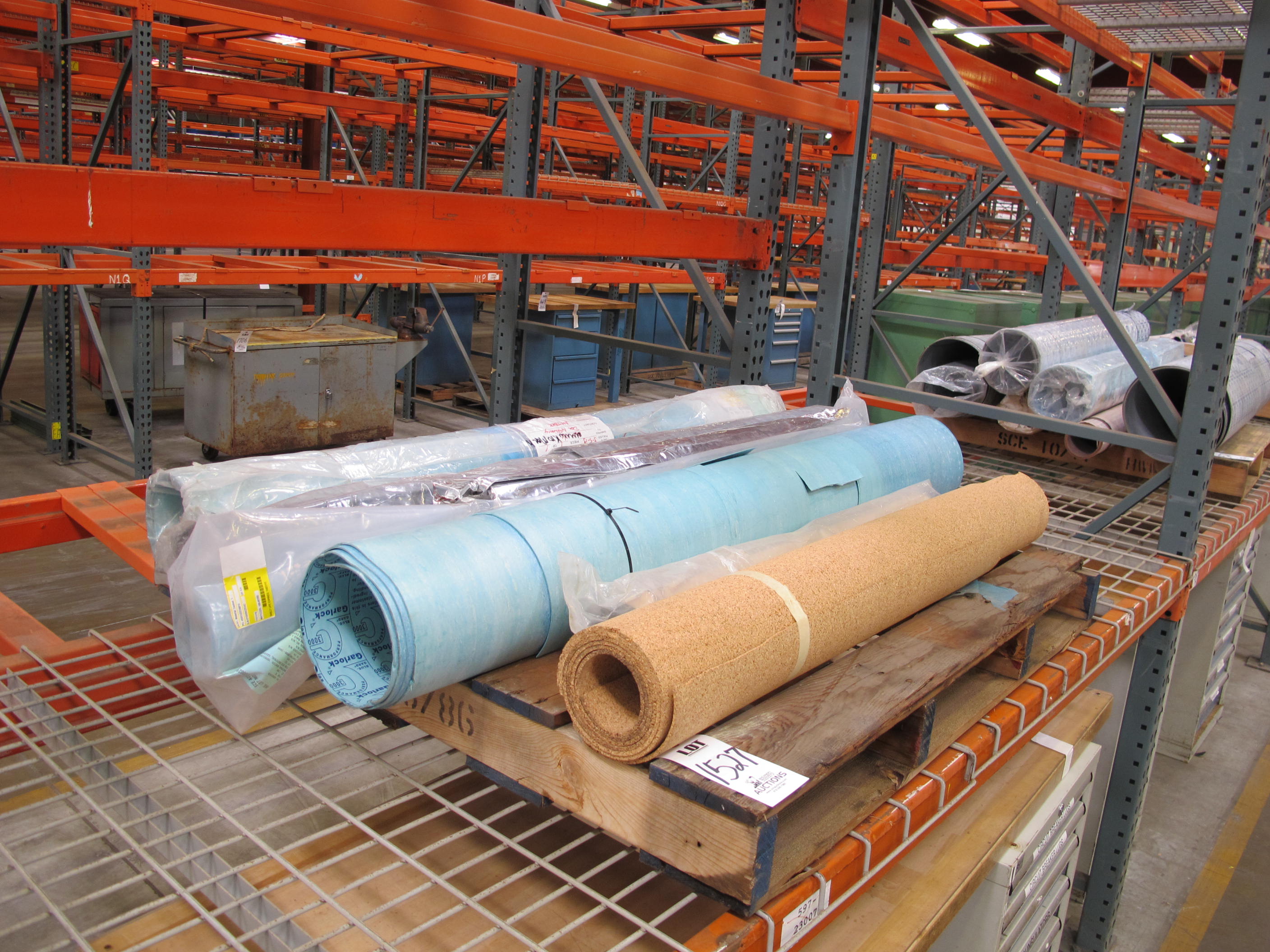 (4 ROLLS) GARLOCK GASKET MATERIAL. LOADING & HANDLING $15-1527