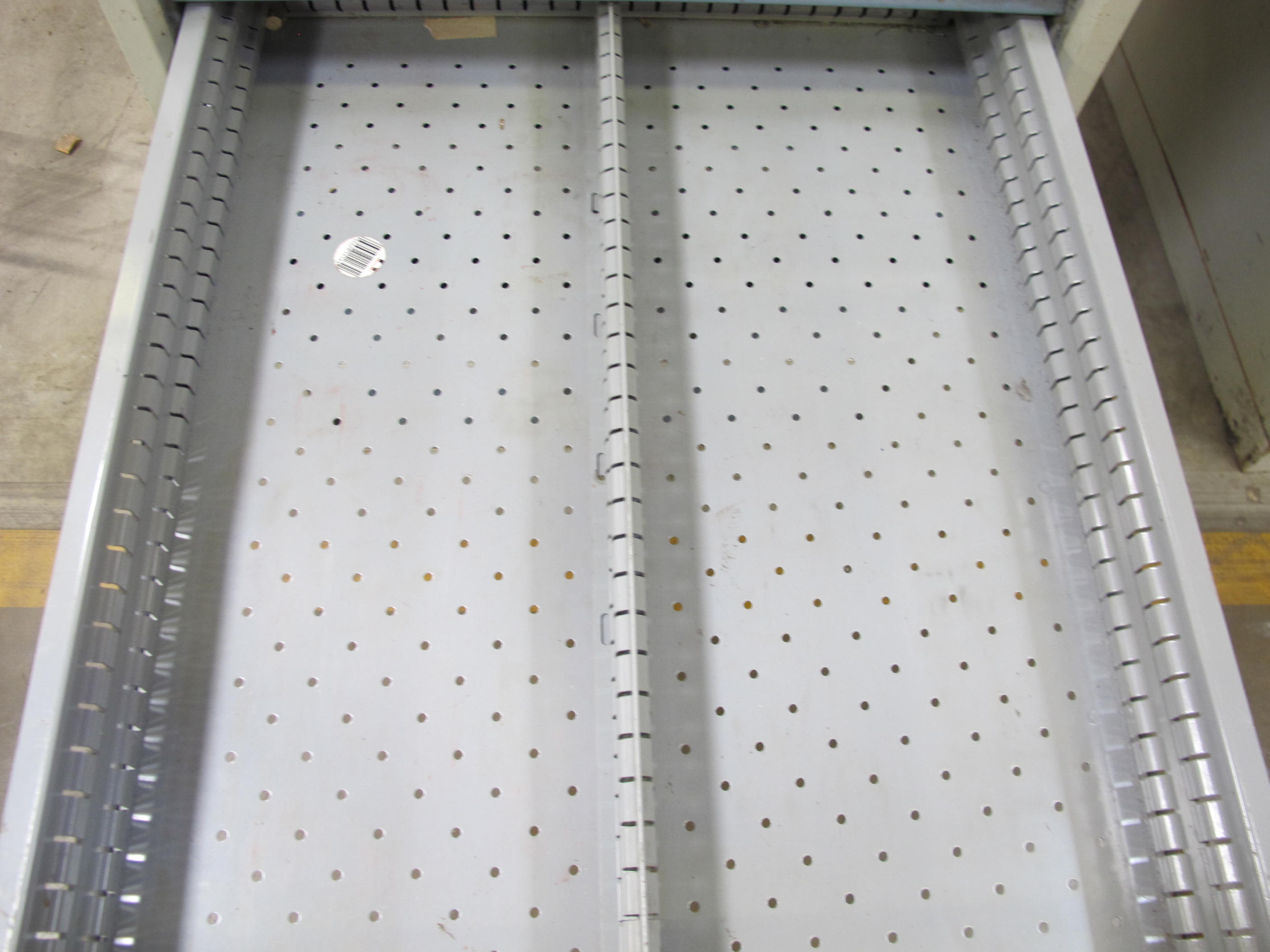 LOT TO INCLUDE: BUTCHER BLOCK TABLE TOP 72"L X 30"W, (2) LISTA 7 DRAWER CABINETS WITH MISC. CONTENTS. LOADING & HANDLING $15-1707