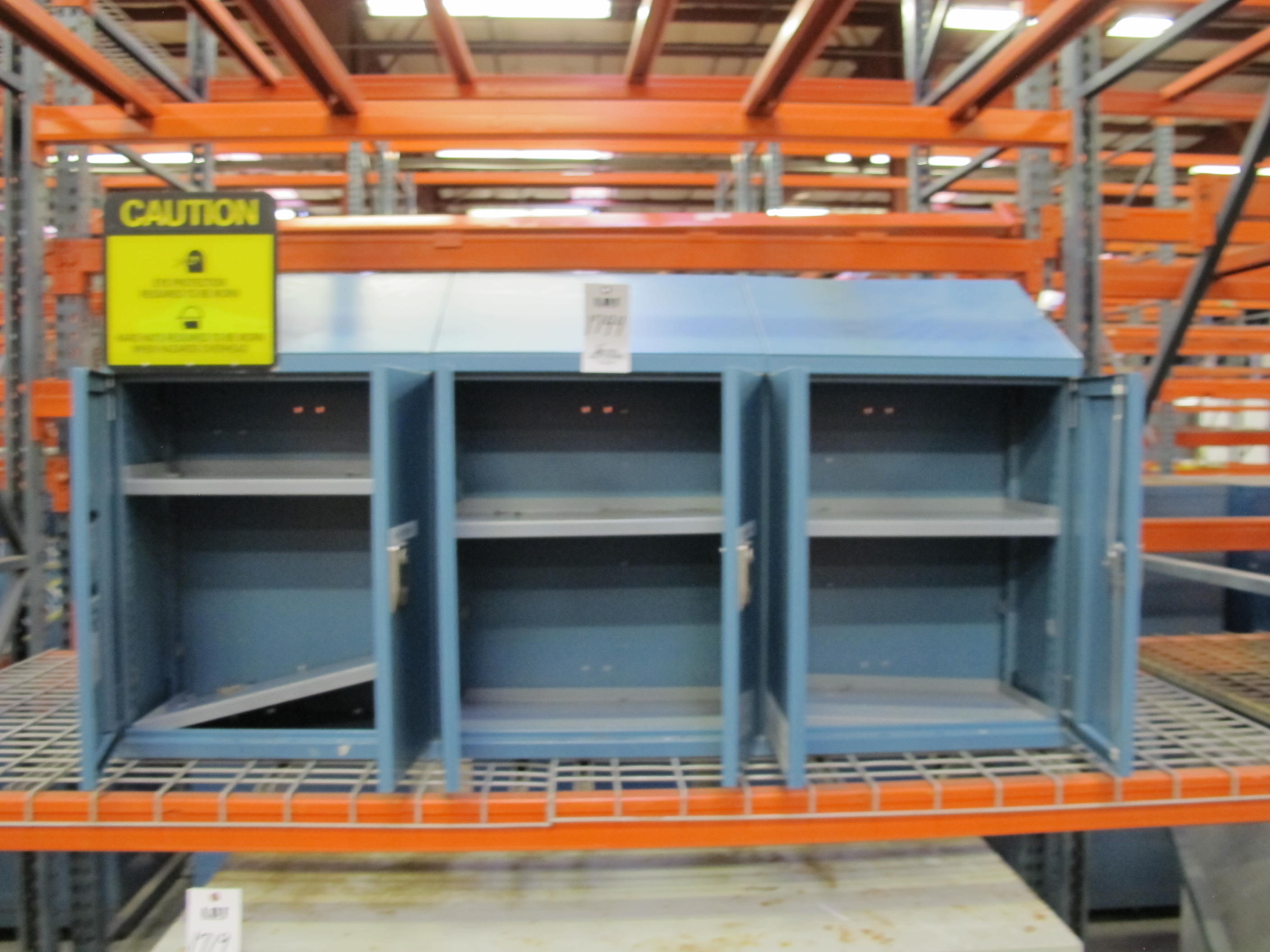 (3) LISTA 2 SHELF LOCKER CABINETS, COMBO. LOADING & HANDLING $15-1744