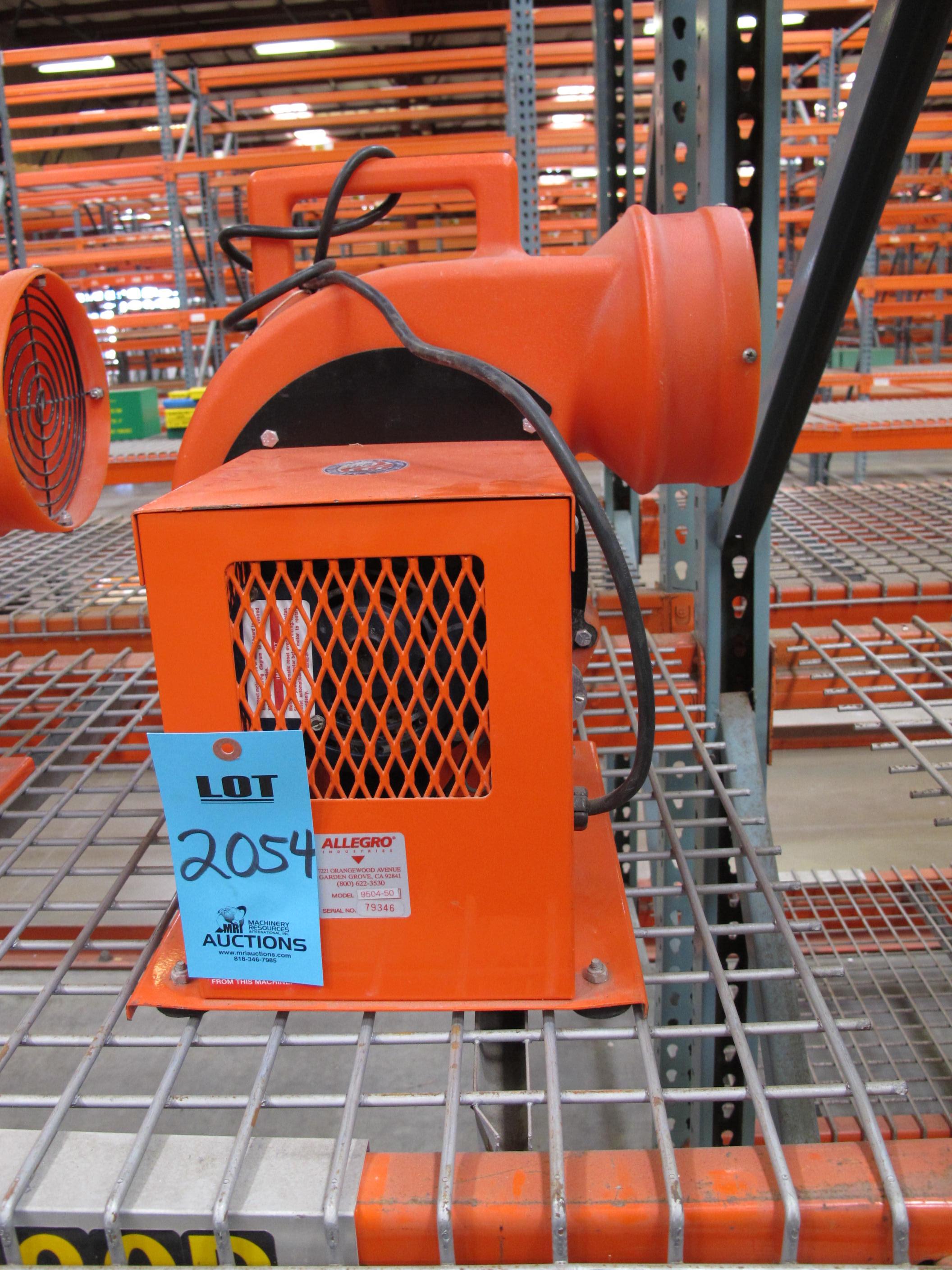 ALLEGRO INDUSTRIES INDUSTRIAL BLOWER, MODEL 9504-50-2054