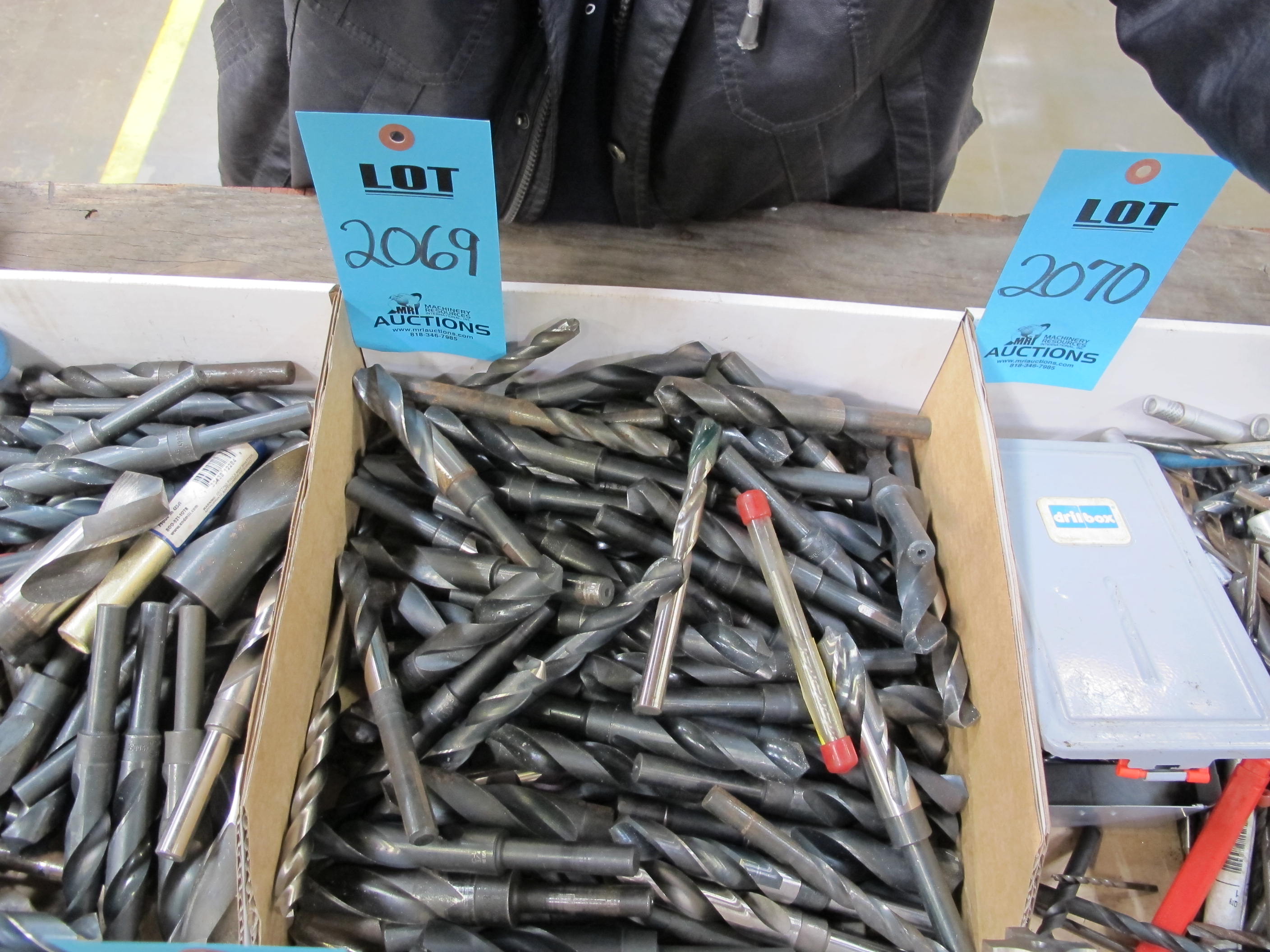 LOT TO INCLUDE: HIGH SPEED STEEL DRILLS, VARIED SIZES-2069