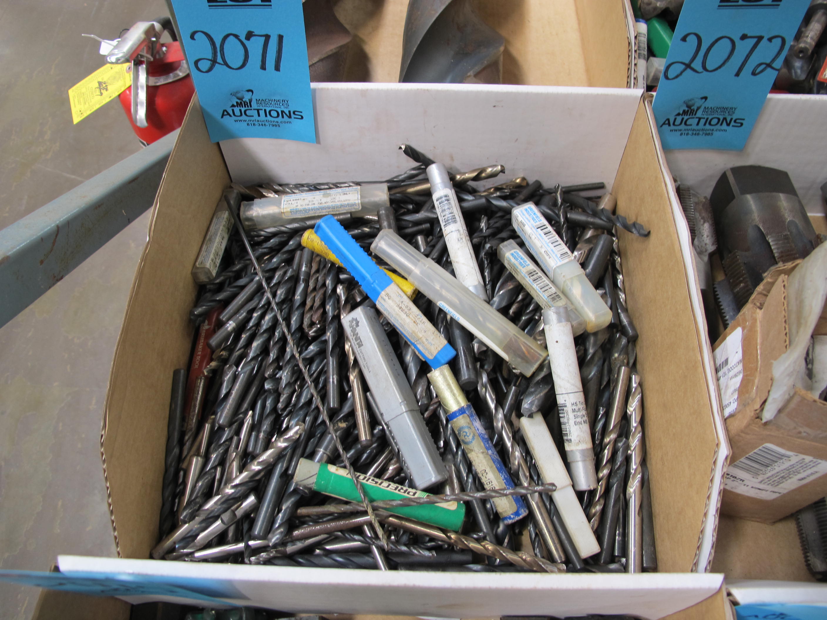 LOT TO INCLUDE PRECISION AND GREENFIELD: HIGH SPEED STEEL DRILLS, VARIED SIZES-2071