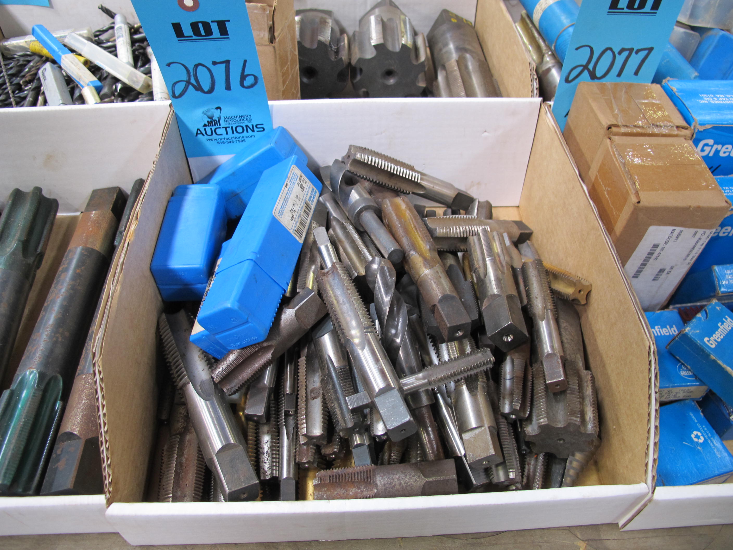 LOT TO INCLUDE: MISC. TAPS AND DRILLS, VARIED SIZES-2076