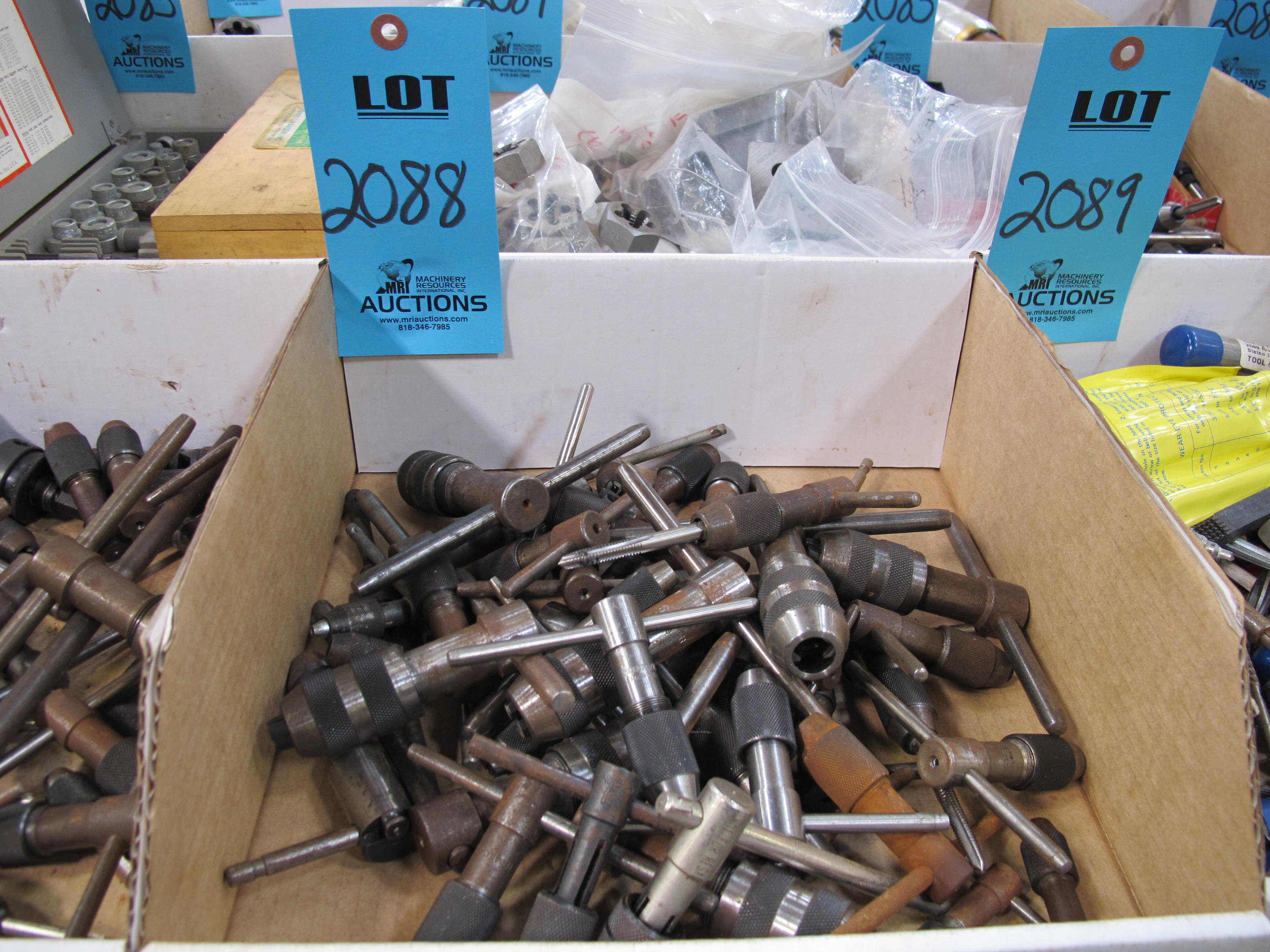 MISC. TAP WRENCHES, VARIED SIZES-2088