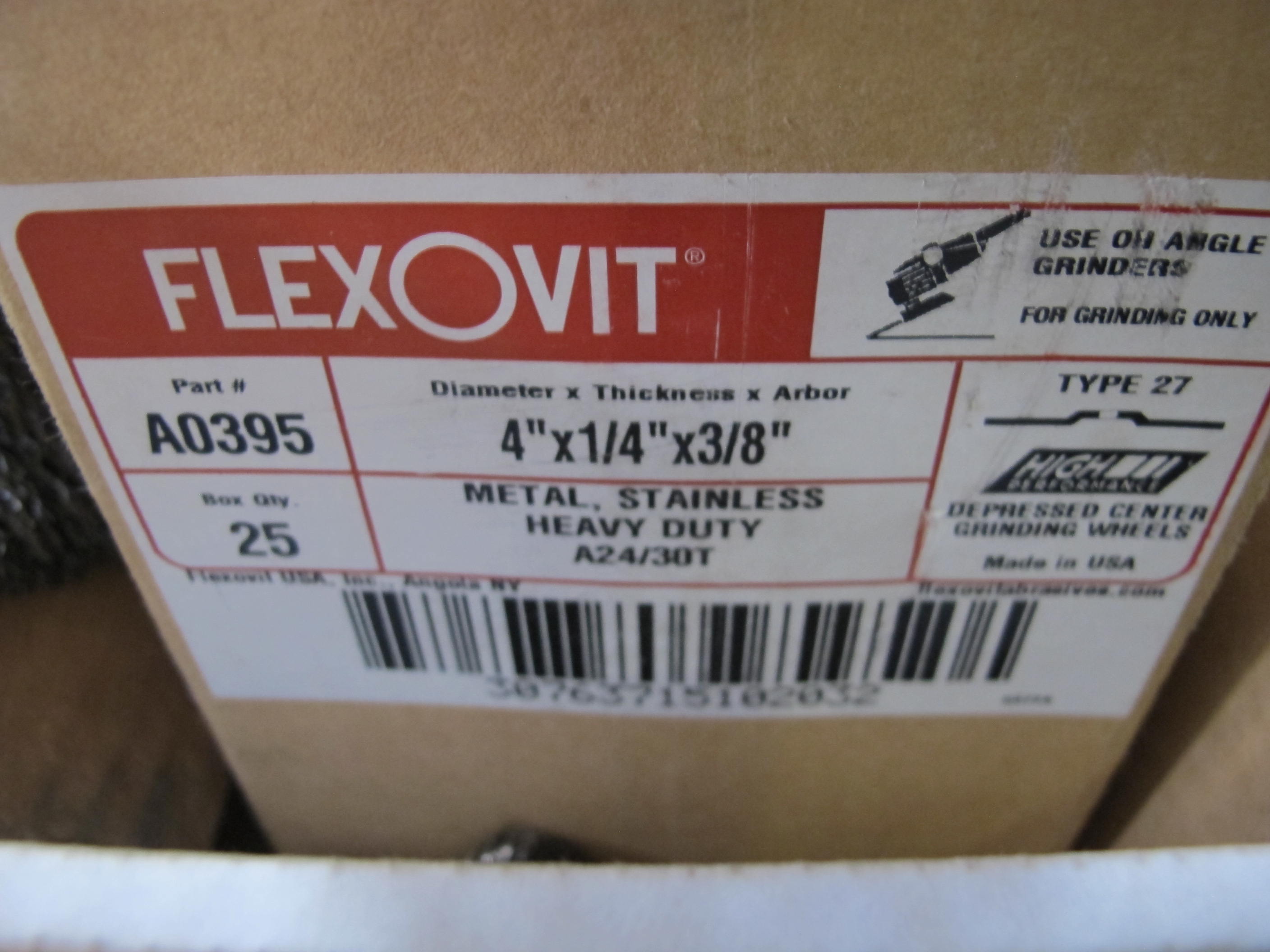 LOT TO INCLUDE MERIT AND FLEXOVIT: (120~) FLAPPER WHEELS 3" X 1", WIRE BRUSHES, FLEXOVIT DEPRESSED CENTER GRINDING WHEELS 4" X 1/4" X 3/8"-2091