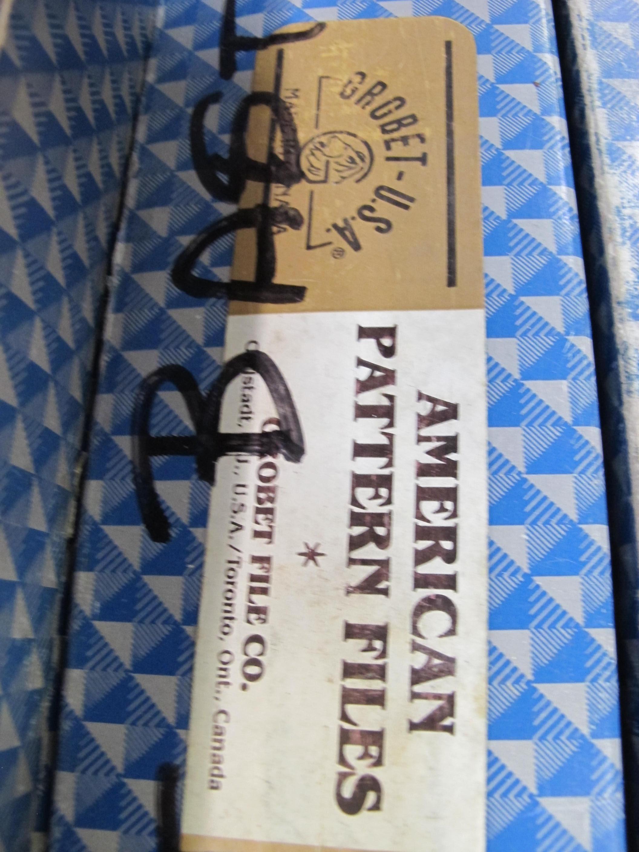 LOT TO INCLUDE: (48~) LIKE NEW GROBET 16" FLAT BASTARD FILES, MISC. FILES AND FILE HANDLES, (1 CRATE) MISC. TAPS, DIES, AND HANDLES-2094