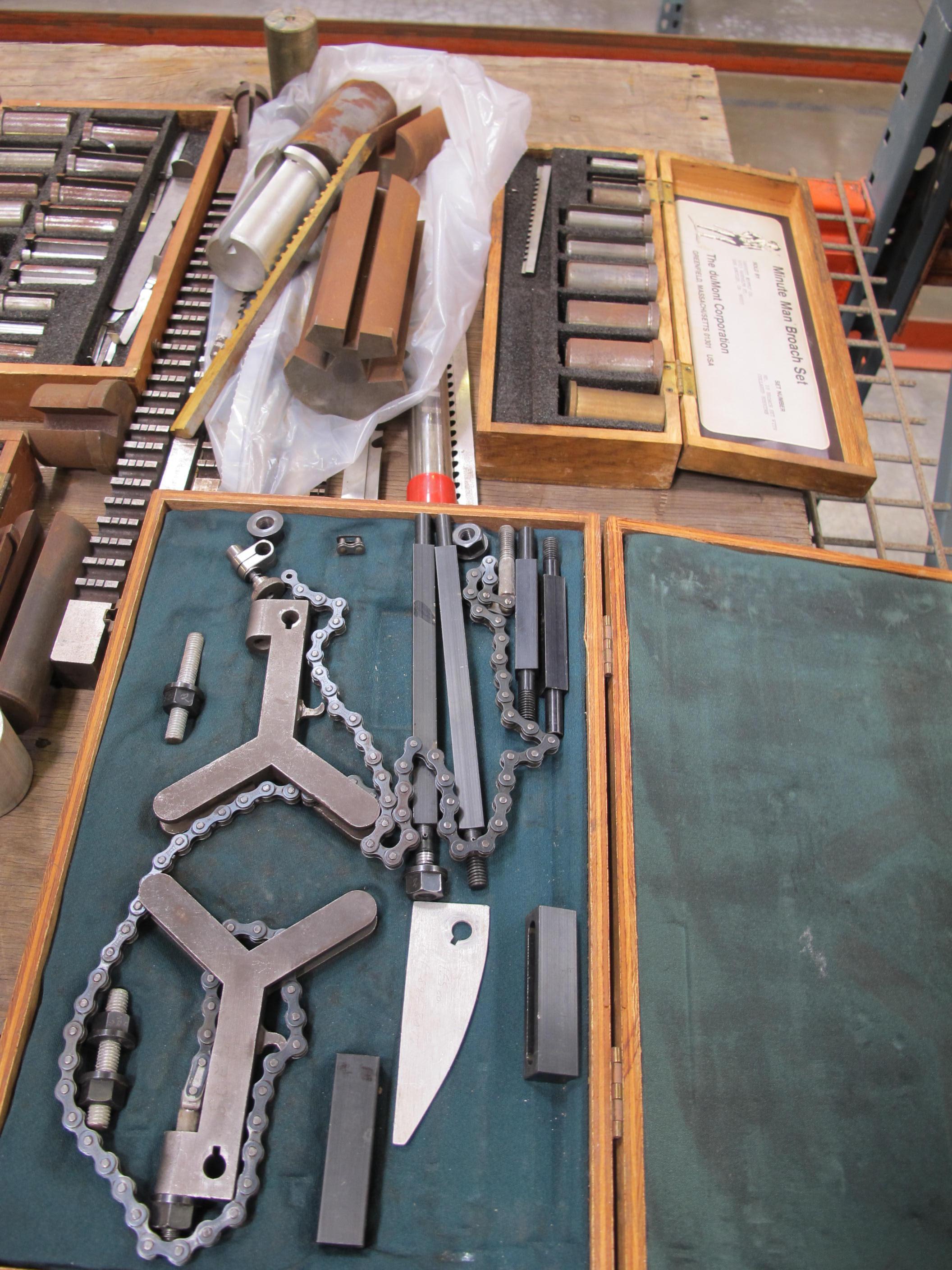 LOT TO INCLUDE: MINUTE MAN BROACH SETS AND MISC. MACHINIST TOOLS-2100