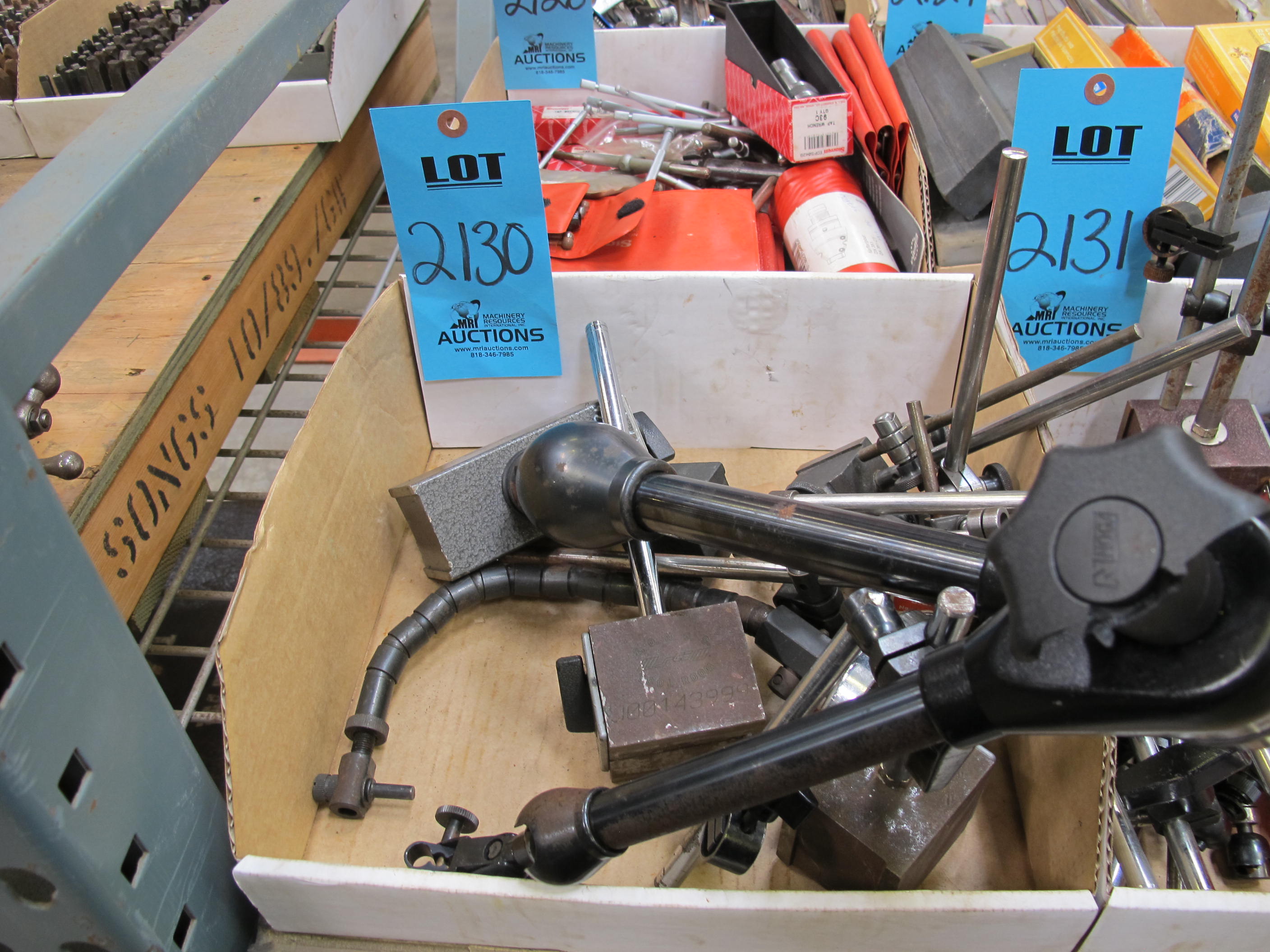 STARRET AND NOGA MAGNETIC BASE HOLDERS, MACHINING SETUP TOOLS-2130