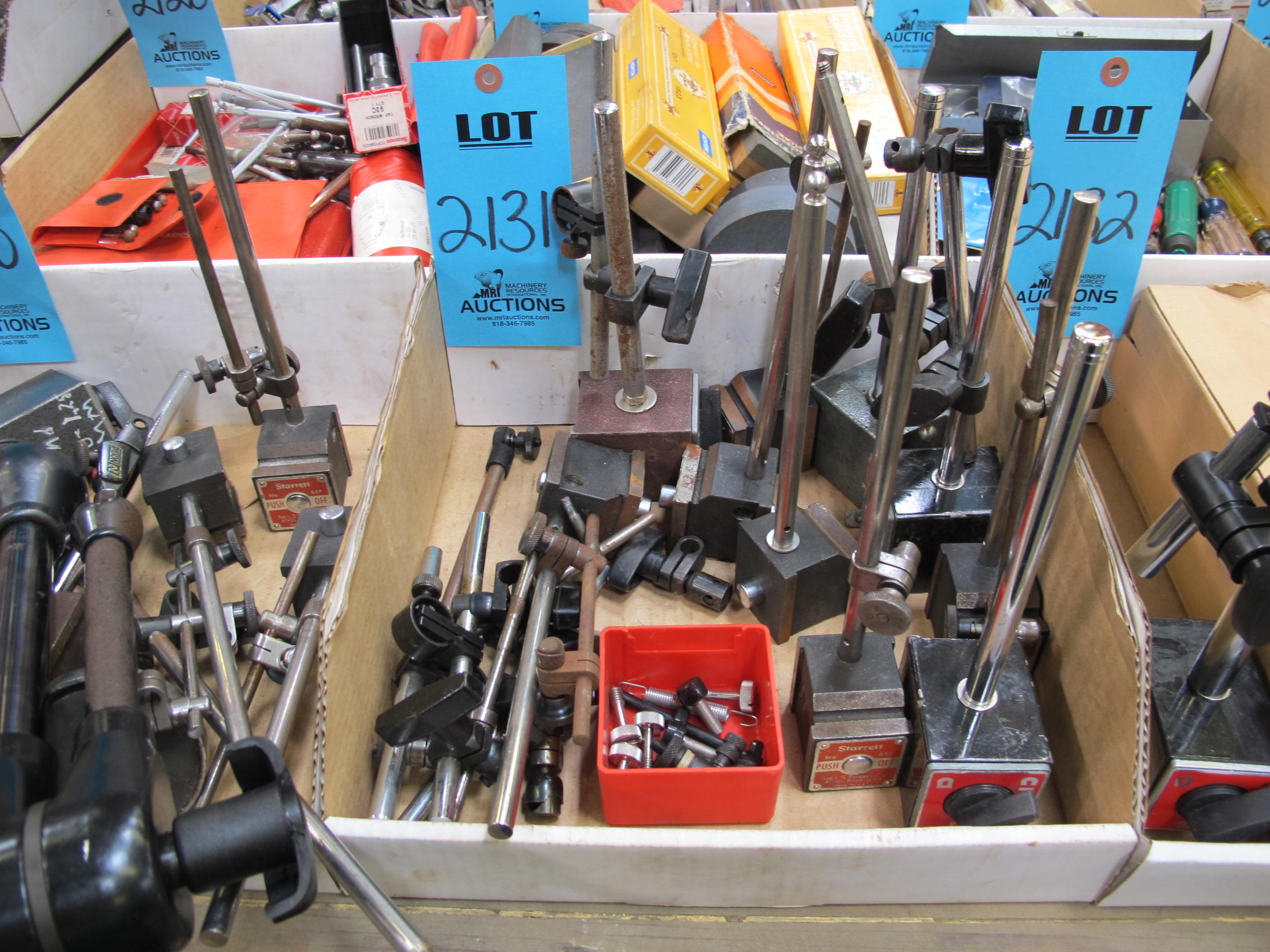 STARRET AND ECLIPSE MAGNETIC BASE HOLDERS, MACHINING SETUP TOOLS-2131