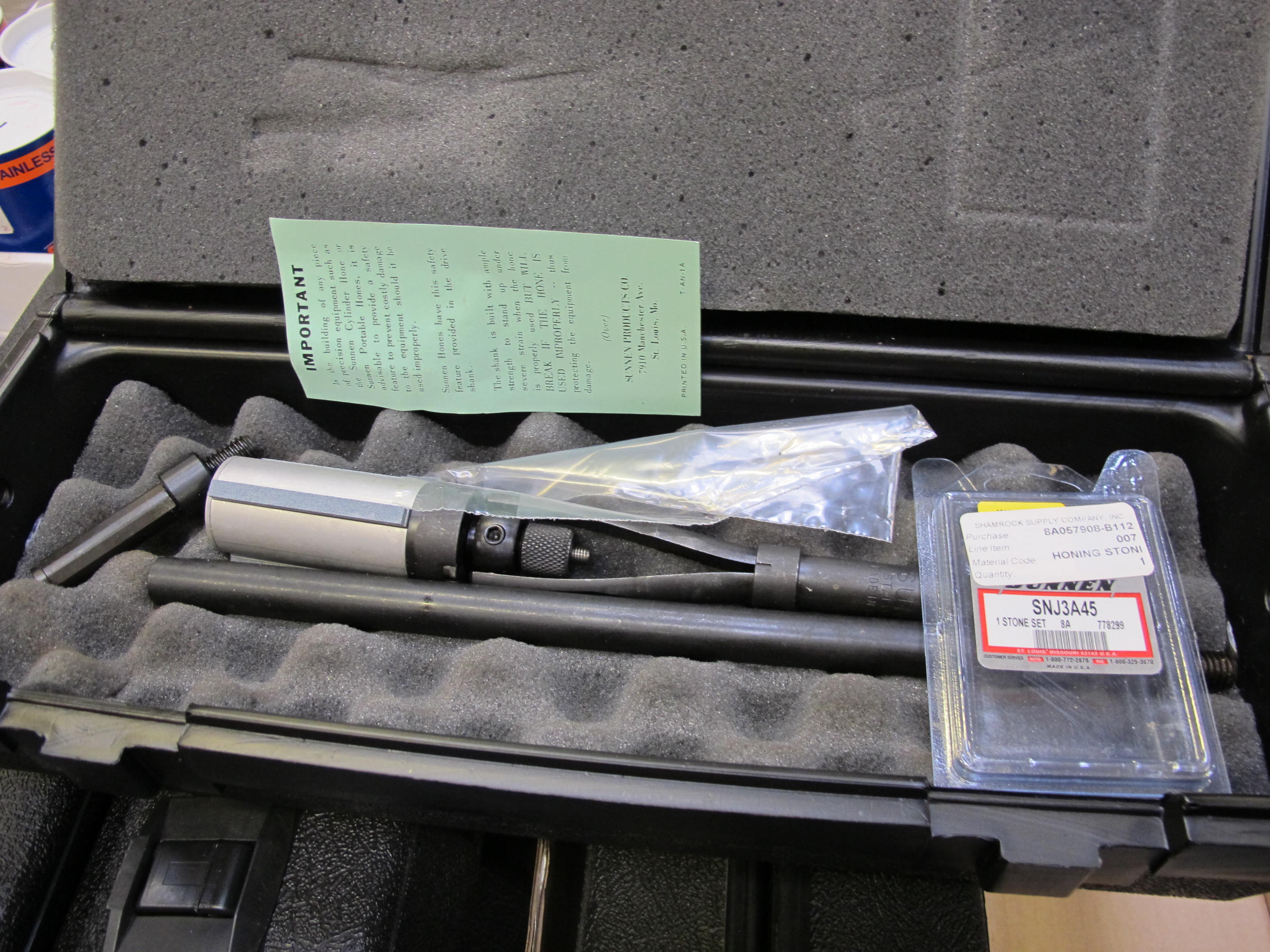 (2) SUNNEN HONES WITH HONING STONES-2134