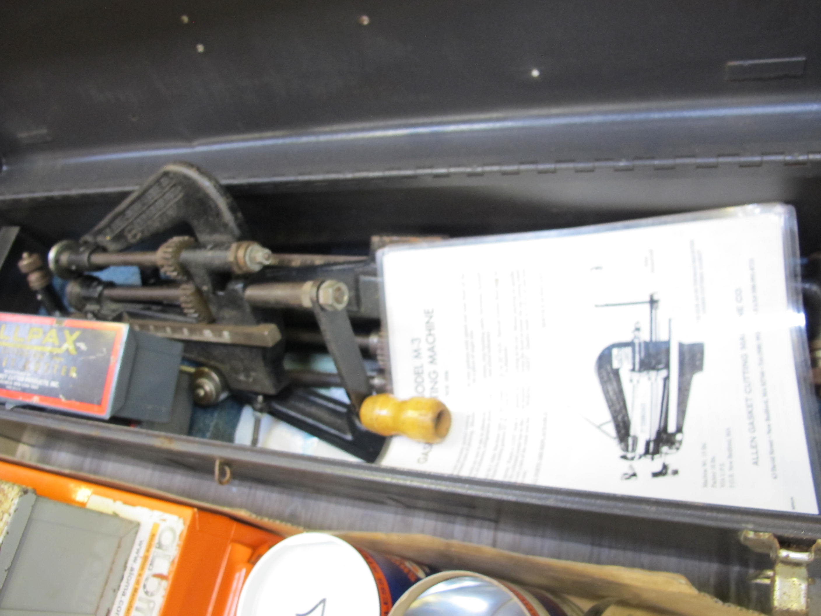 LOT TO INCLUDE: (2) ALLPAX EXTENSION GASKET CUTTERS, (1) ALLEN GASKET CUTTING MACHINE, MODEL M-3-2137